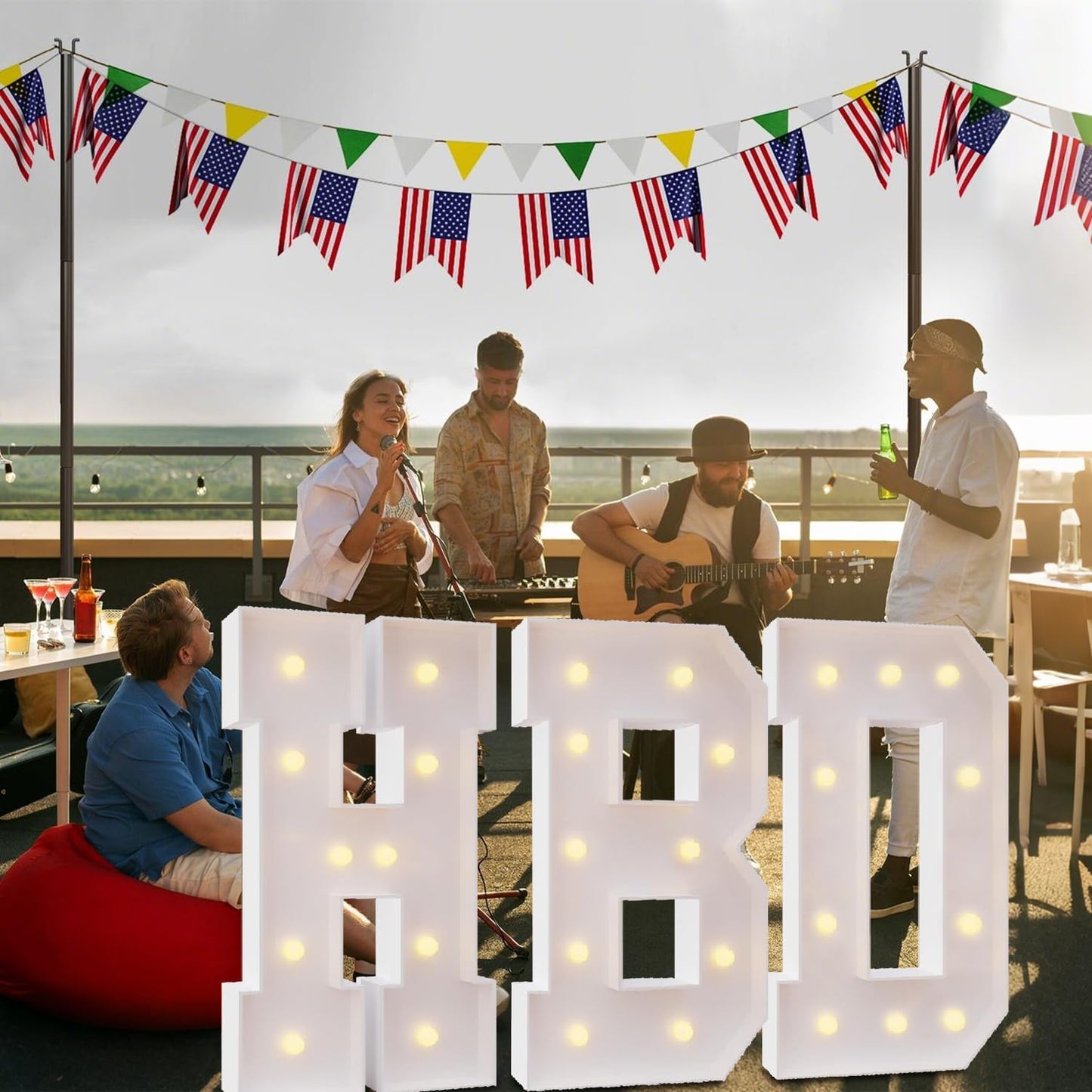 3FT LED Light Up Marquee Letter O – DIY Party Decor for Wedding, Birthday, Baby Shower, Christmas, Anniversary – 36 Inch Tall Alphabet Sign for Home, Stage, Photo Booth, Café, Classroom