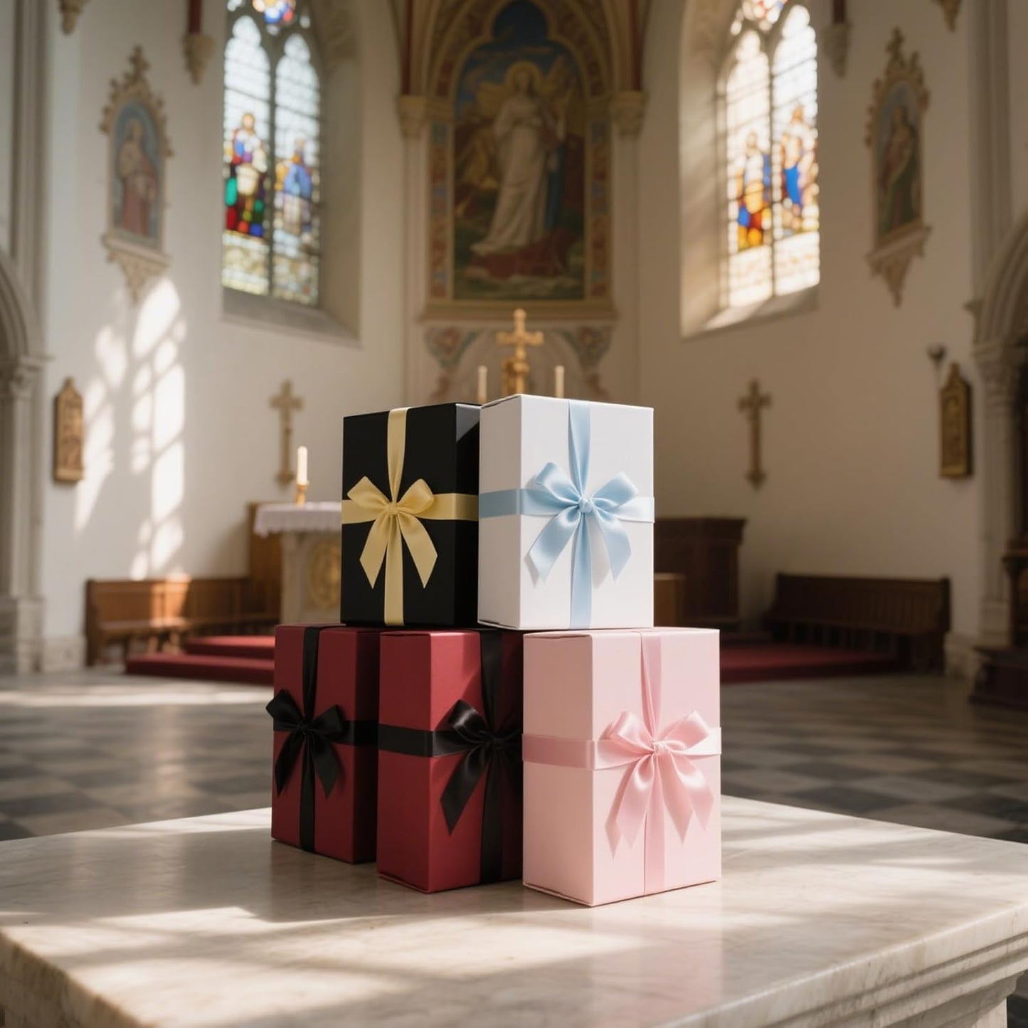 Rinrda 5 Pack Large Black Gift Box,13.75"x9"x4.5", Gift Boxes with Magnetic Lids for Presents Closure Gift Packing for Birthday,Christmas, Halloween,Wedding,Bridal Gifts,Mother's Day Gift Packging