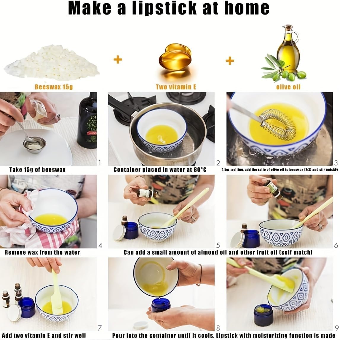 5-lb Pure White Beeswax pellets - for Candles in All Shapes and Sizes, Beeswax Balm, Lip Balm, soap Making Supplies,Craft Projects DIY (80 oz).