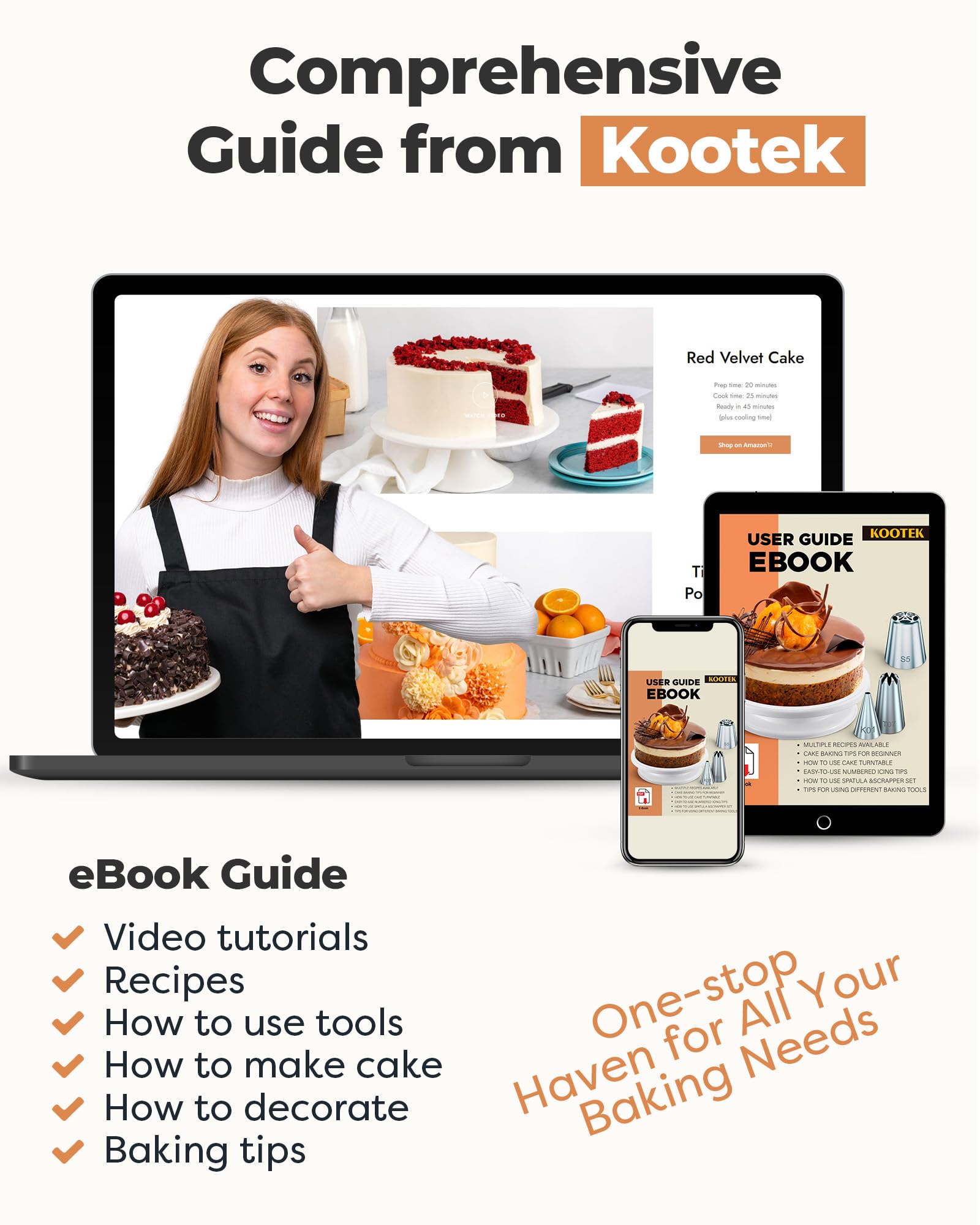 Kootek 71 Cake Decorating Kit Baking Supplies Tools for Beginners & Pros