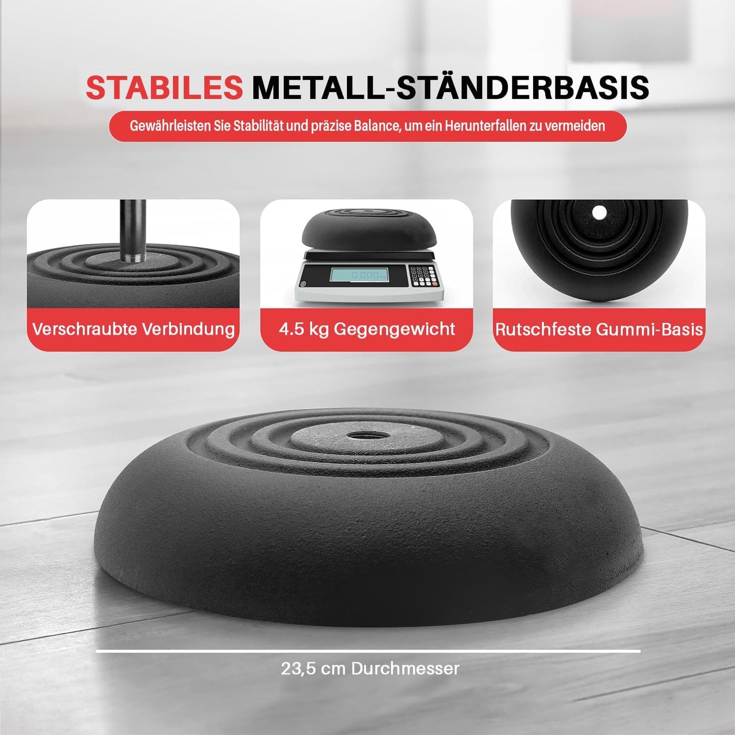 Pyle Universal Microphone Stand - Handheld Mic Compatible, Heavy Compact Base, Lightweight & Compact Design, 2.8 to 5 Ft Height Adjustable Clamp, Pivot Angle Clip, Home/Studio Use (Pair)