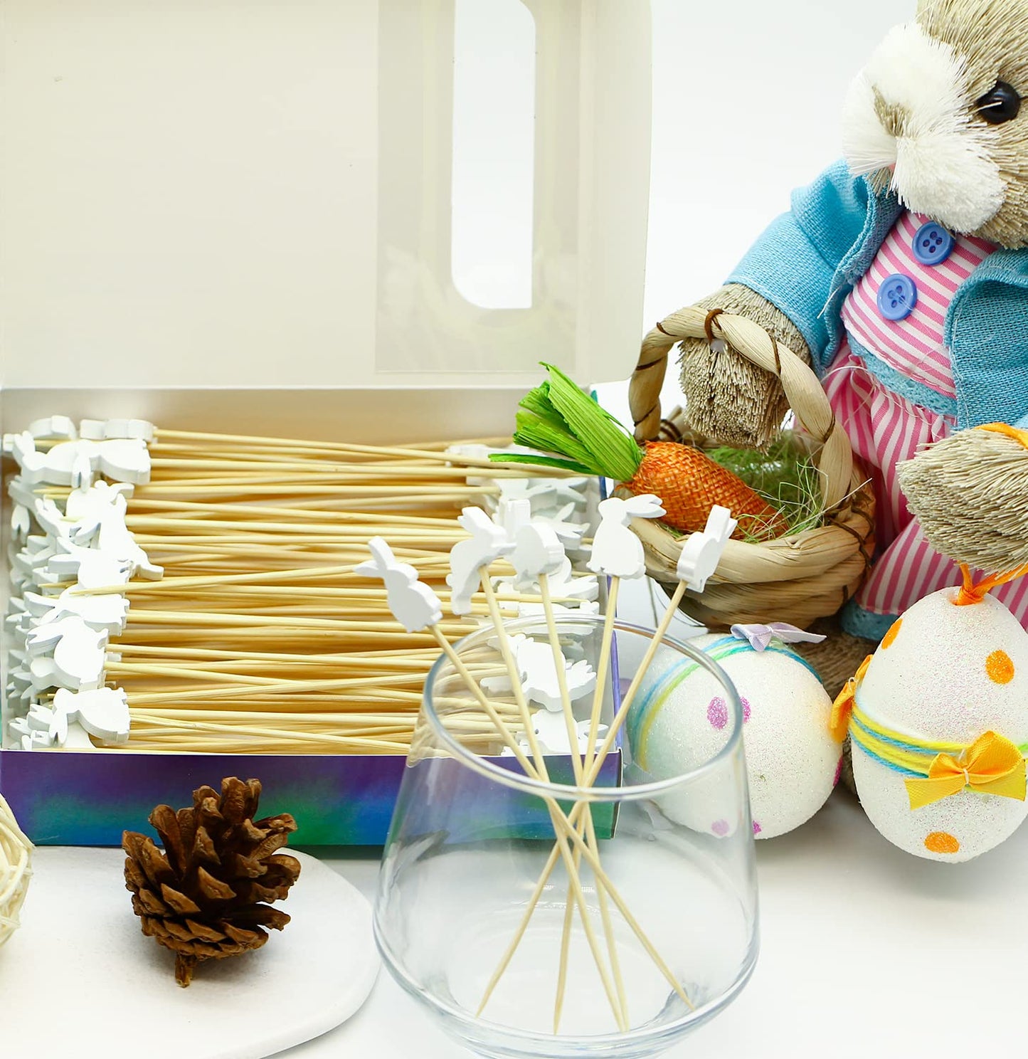 Easter Rabbit Cocktail Picks Fruit Dessert Sticks Sandwich Food Toothpicks Charcuterie Appetizer