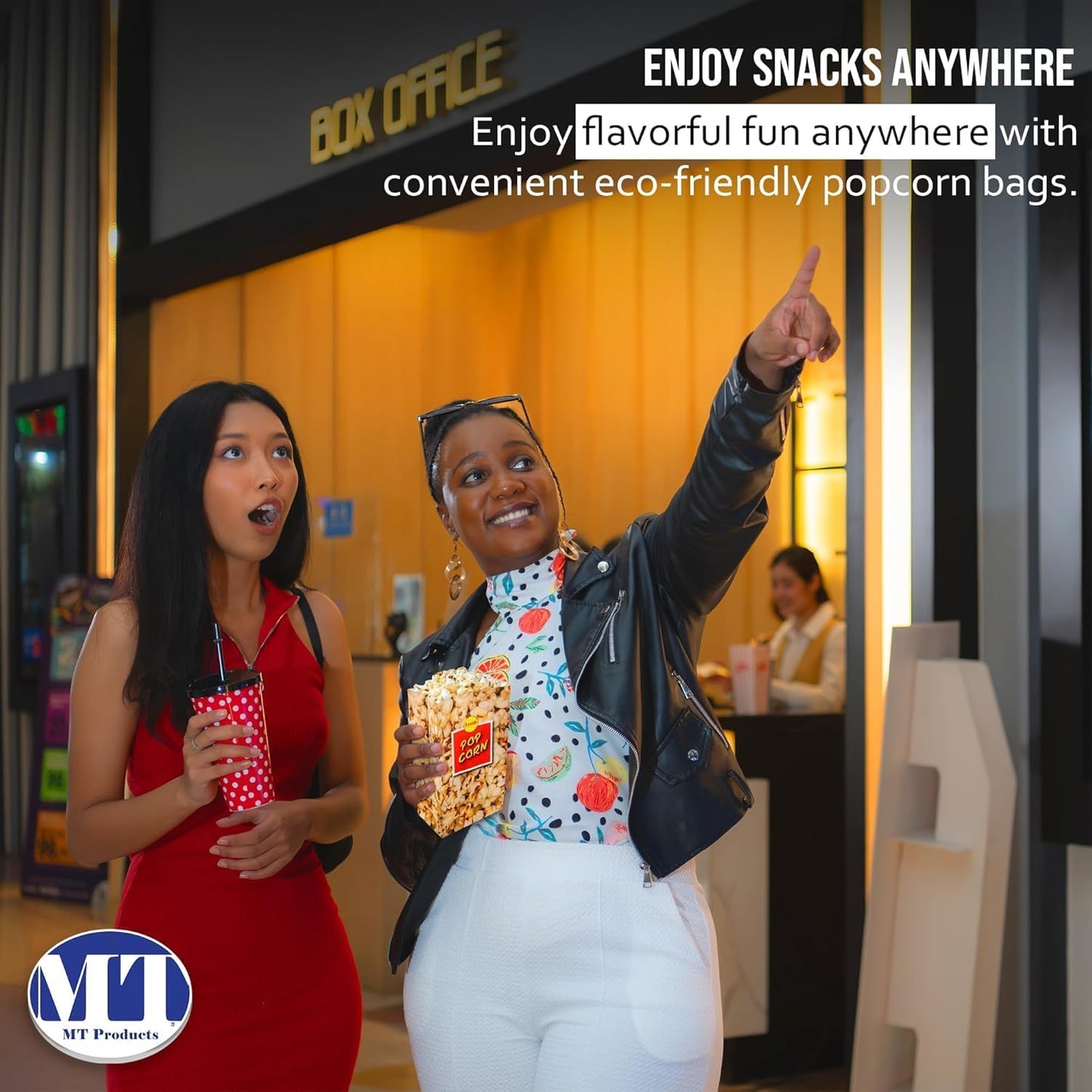 MT Products Popcorn Bags 2.5 oz. - Medium Individual Popcorn Holder - Pack of 1600