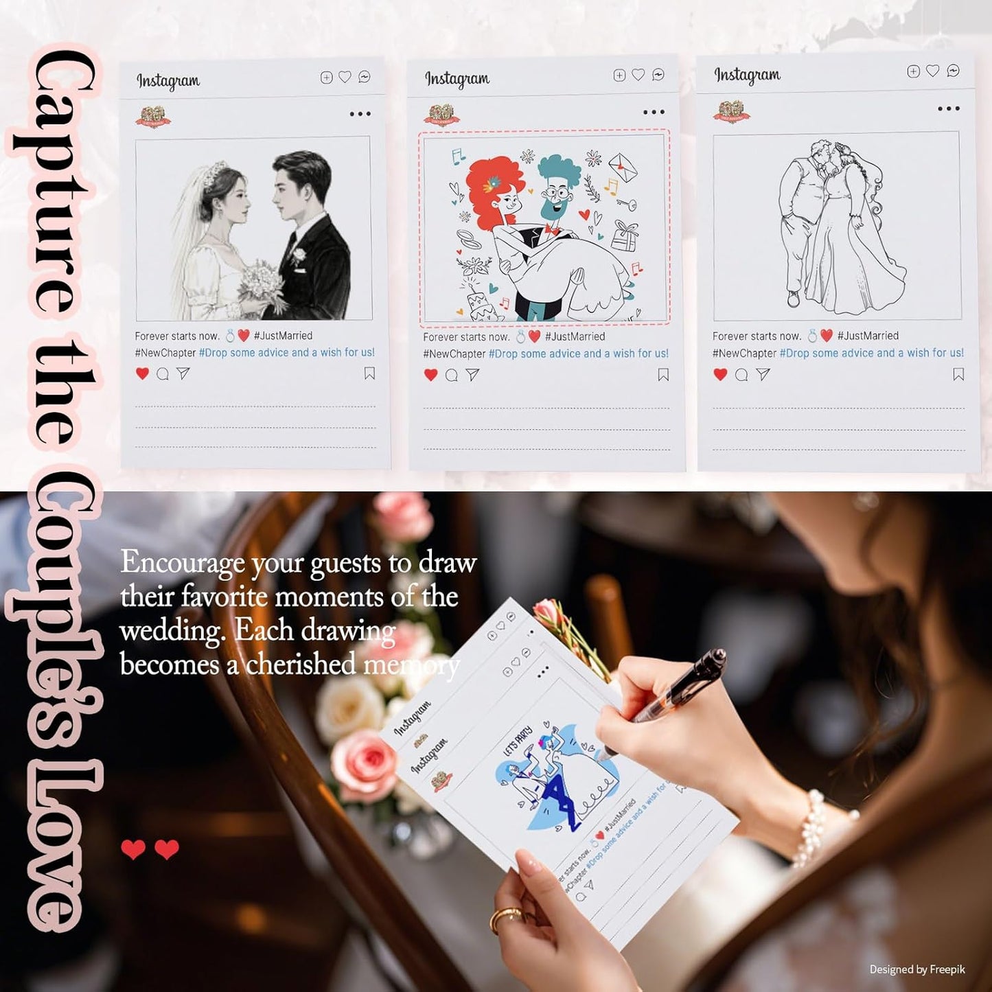 Bridal Shower Games Bridal Shower Advice Cards Wedding Games 50 Guests Advice and Wishes InsStyle