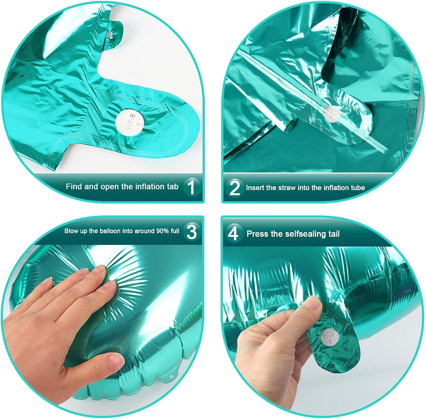 Teal Blue Number 1 Balloon 40 inch, Number 1 Birthday Balloons for Boy Girl, Teal Blue Foil One Balloon for 1st 10 11 12 16 18 Birthday Party, Anniversary Celebration Numbers Decorations