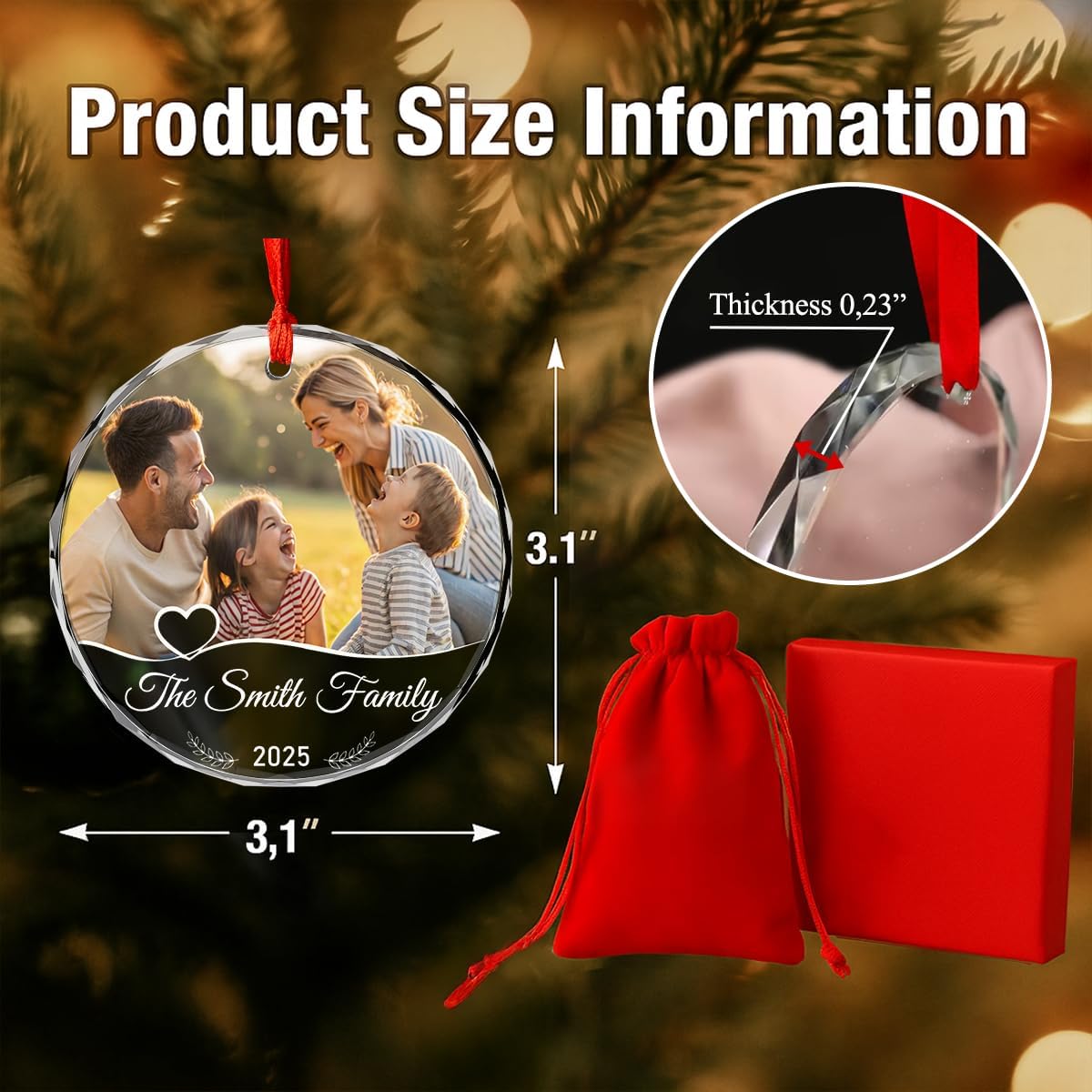 Personalized Christmas Ornaments with Names, Couple Glass Ornament, Custom Wedding Gifts for Couples 2025, Wedding Gift Ideas for Newly Wed Couple, Bride, Bridal Shower, Future Mr & Mrs (F1)