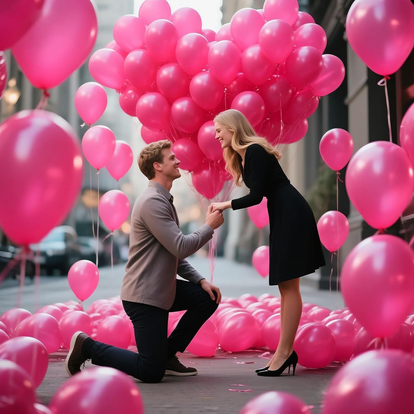 KAWKALSH Hot Pink Balloon 12 Inch, 110pcs Latex Party Balloons Helium Bright Color for Birthday Baby Shower Wedding Party Supplies Arch Garland Decoration