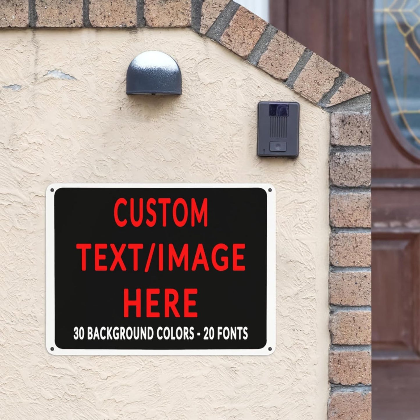 Custom Sign Personalized Custom Metal Sign, Customize For Office, Business, Workplace, Office, Home, Delivery Signs 6x8