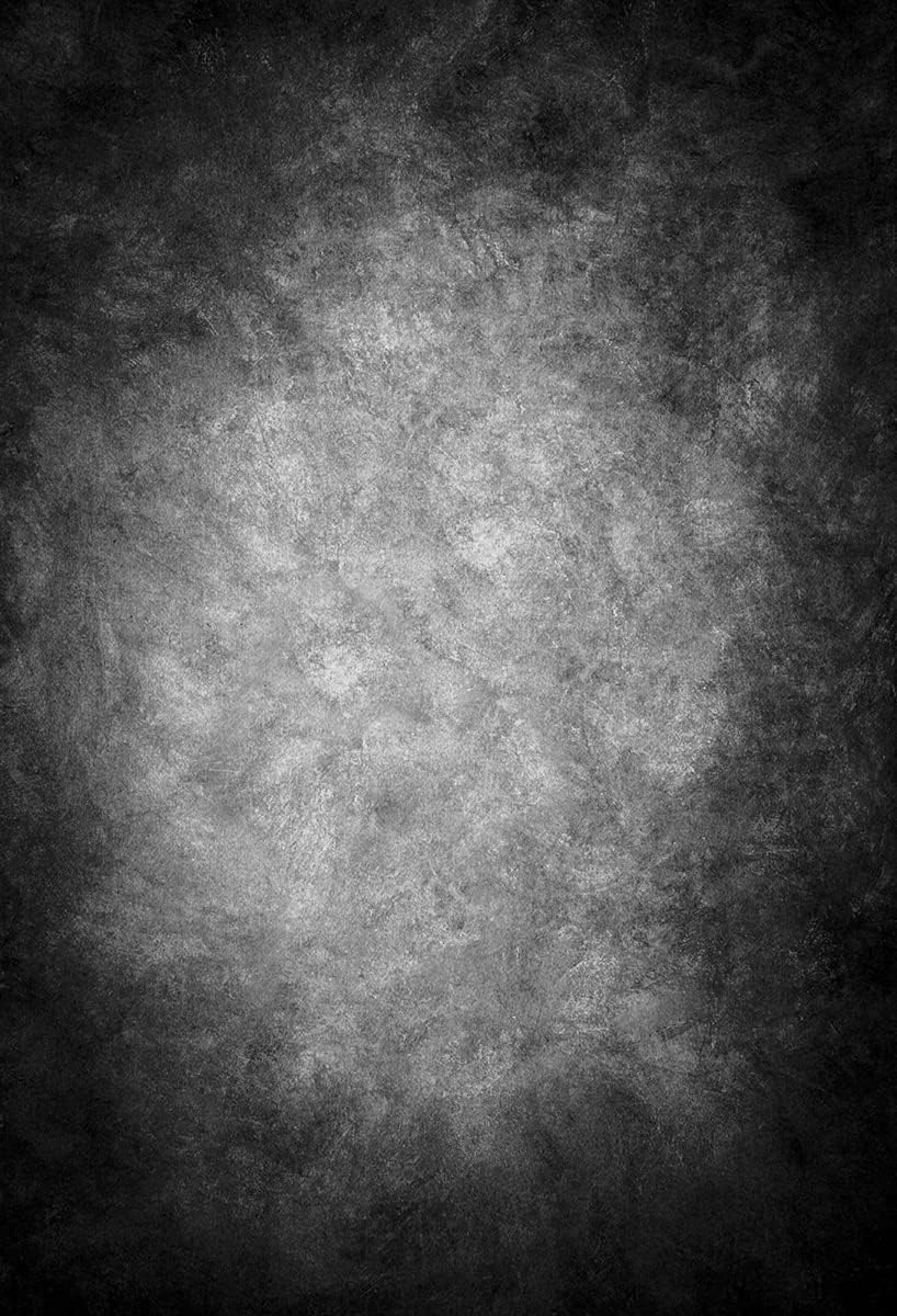 8x10ft Abstract Black Gray Portrait Photography Backdrops Photo Studio Prop Background for Children Adult
