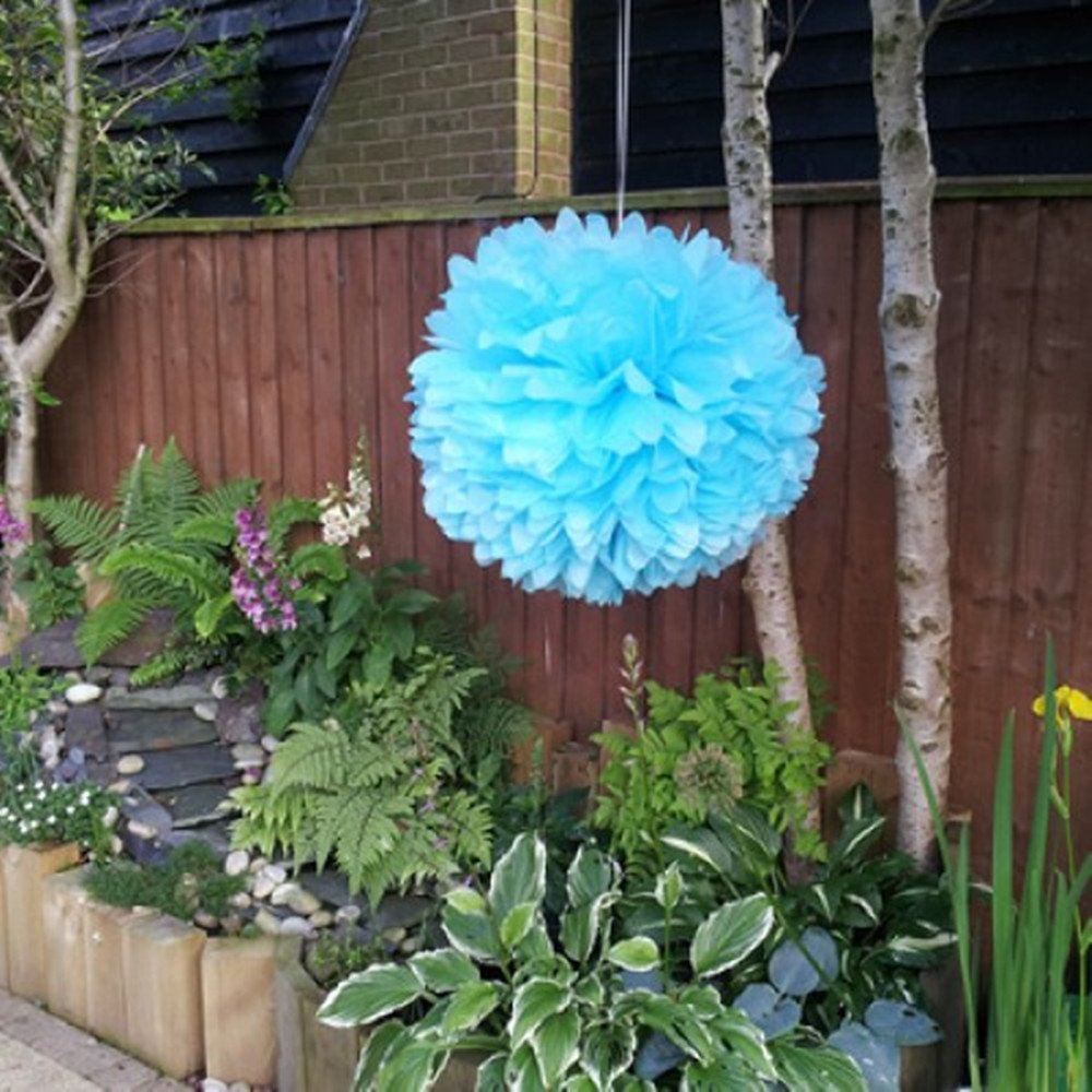 Gavoyeat Paper Pom Poms Color Tissue Flowers Birthday Celebration Wedding Party Halloween Christmas