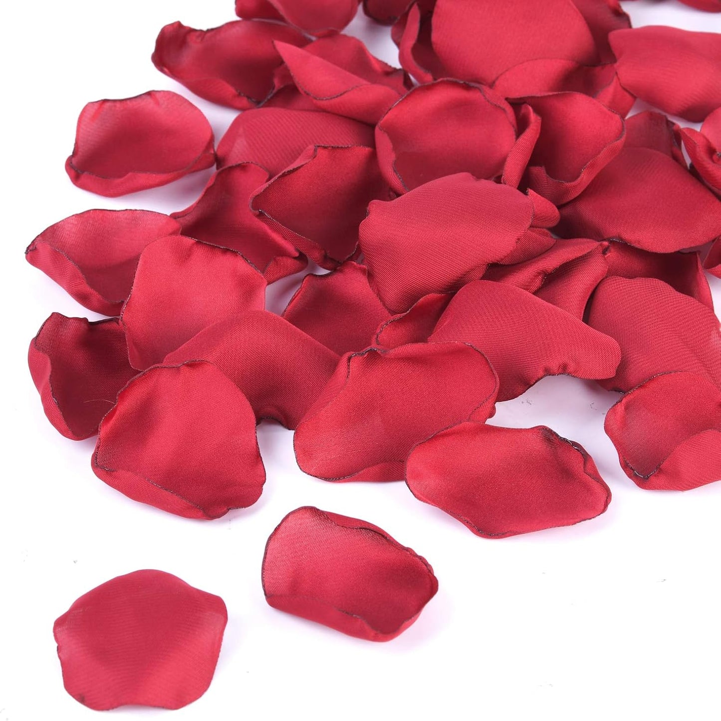 Burgundy Rose Petals 300pcs Silk Rose Petals Flower Petals for Wedding Flower Girl Basket Anniversary Romantic Night Party Table Centerpieces Valentines Decoration(Burgundy)