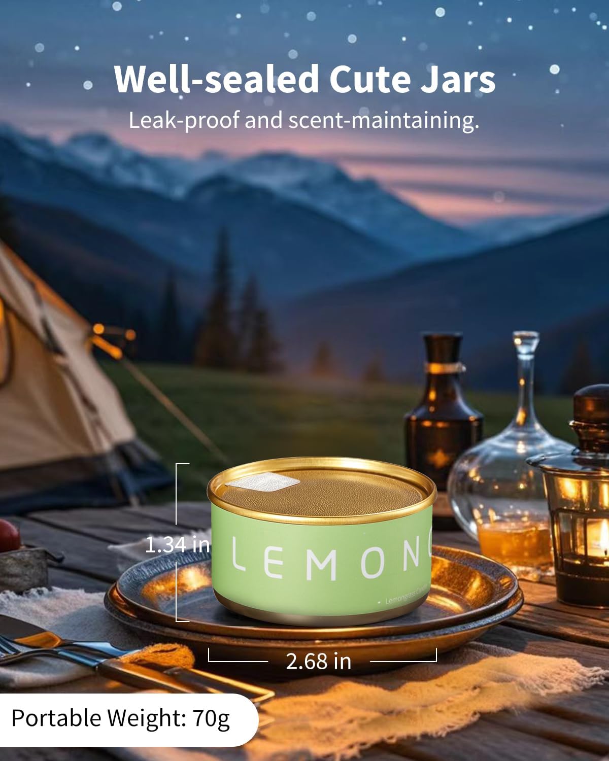 VTS Fall Candles Set, 6 Pack Aromatherapy Candles (Apple Cinnamon, Fir Tree, Mahogany, Ebony Wood, Lemongrass, Amber), Candle Gifts for Men Women for Christmas Birthday