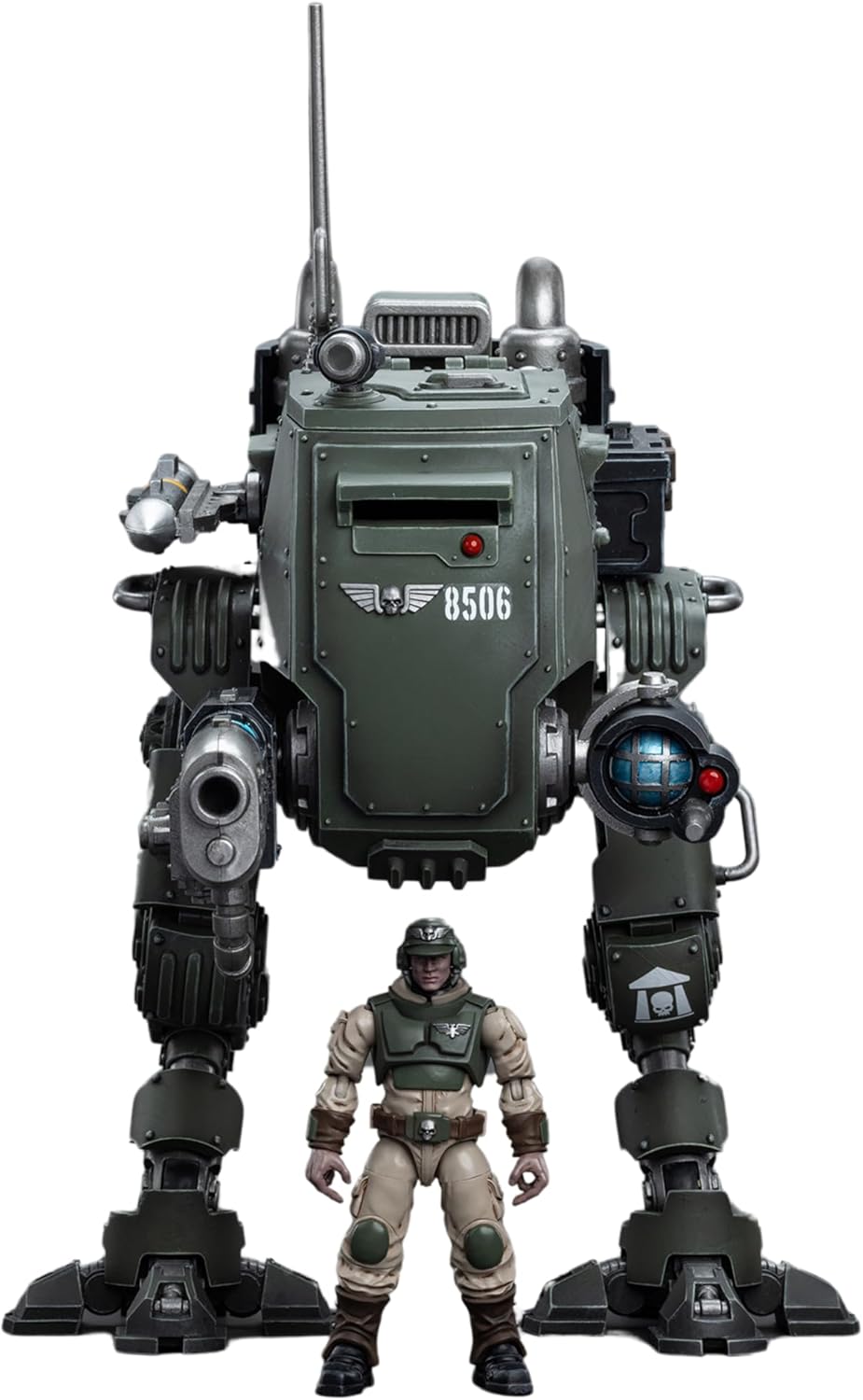 JOYTOY Warhammer 40K Action Figure Astra Militarum Cadian Armoured Sentinel Collection Anime Model 1/18 for Unisex, Adult, Christmas, Birthday Gift