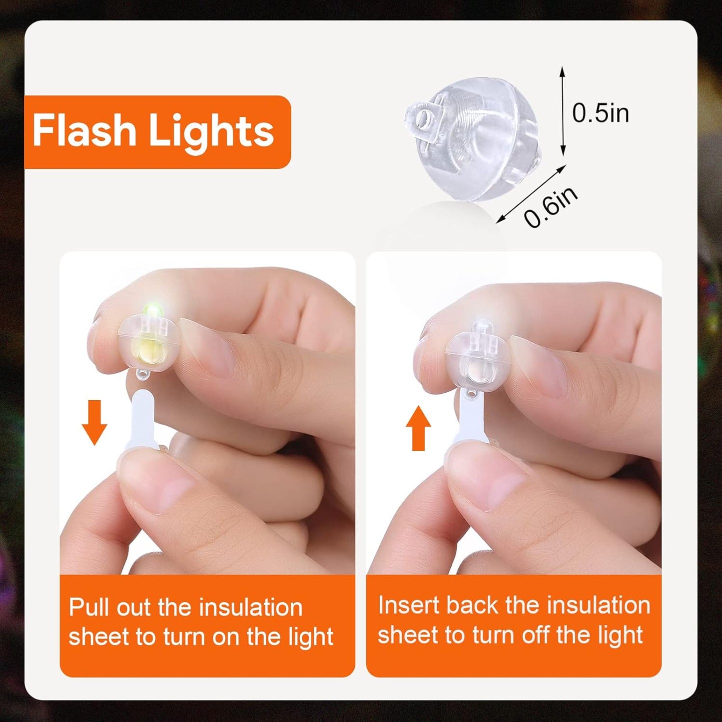 50PCs Mini Led Lights, Flash Led Balloons Light for Party Decorations Neon Party Lights for Paper Lantern Easter Eggs Birthday Party Wedding Halloween Christmas Decoration (Blinking Red)