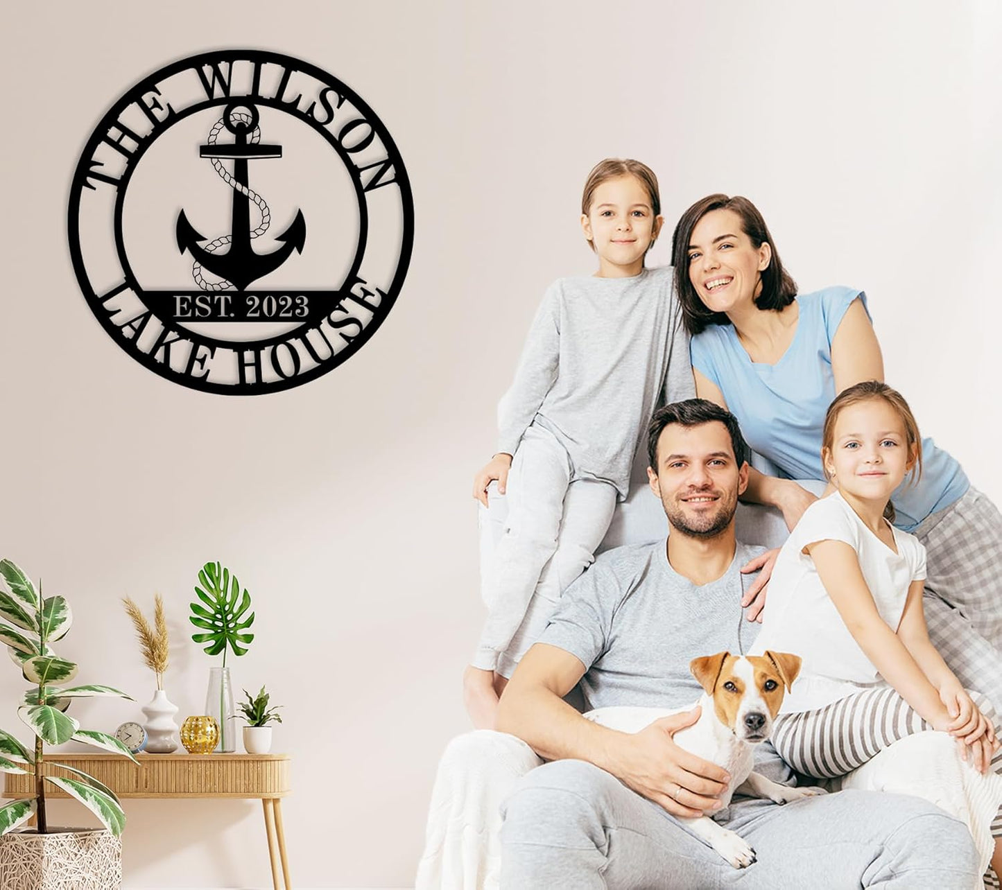 Personalized Lake House Decor, Custom Nautical Wall Decor, Nautical Decor for Home, Outdoor Metal Lake House Signs