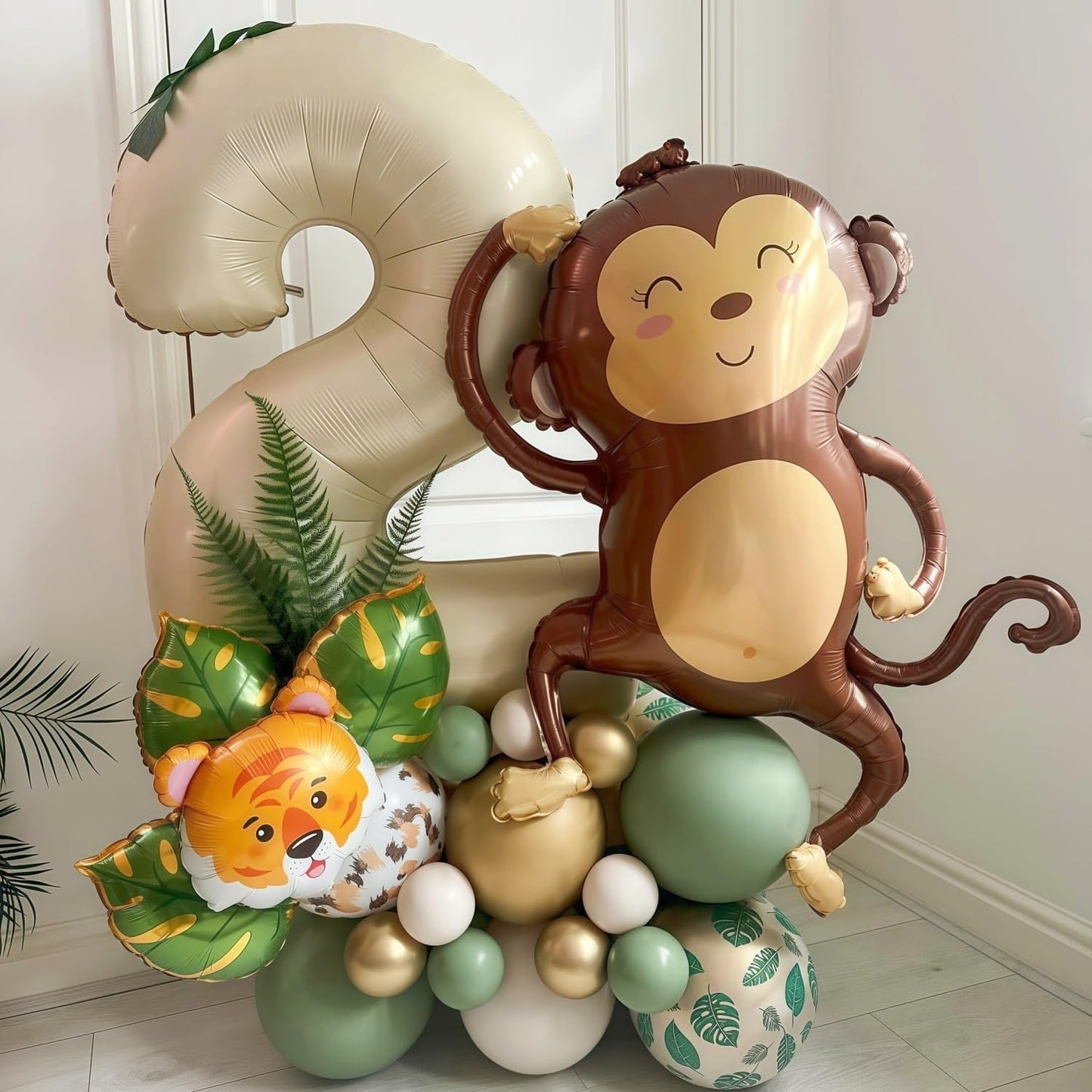 Cream 0 Balloon Number 40 Inch Cream White Number 0 Balloon Helium Mylar 0 Balloon for Birthday Party Decoration