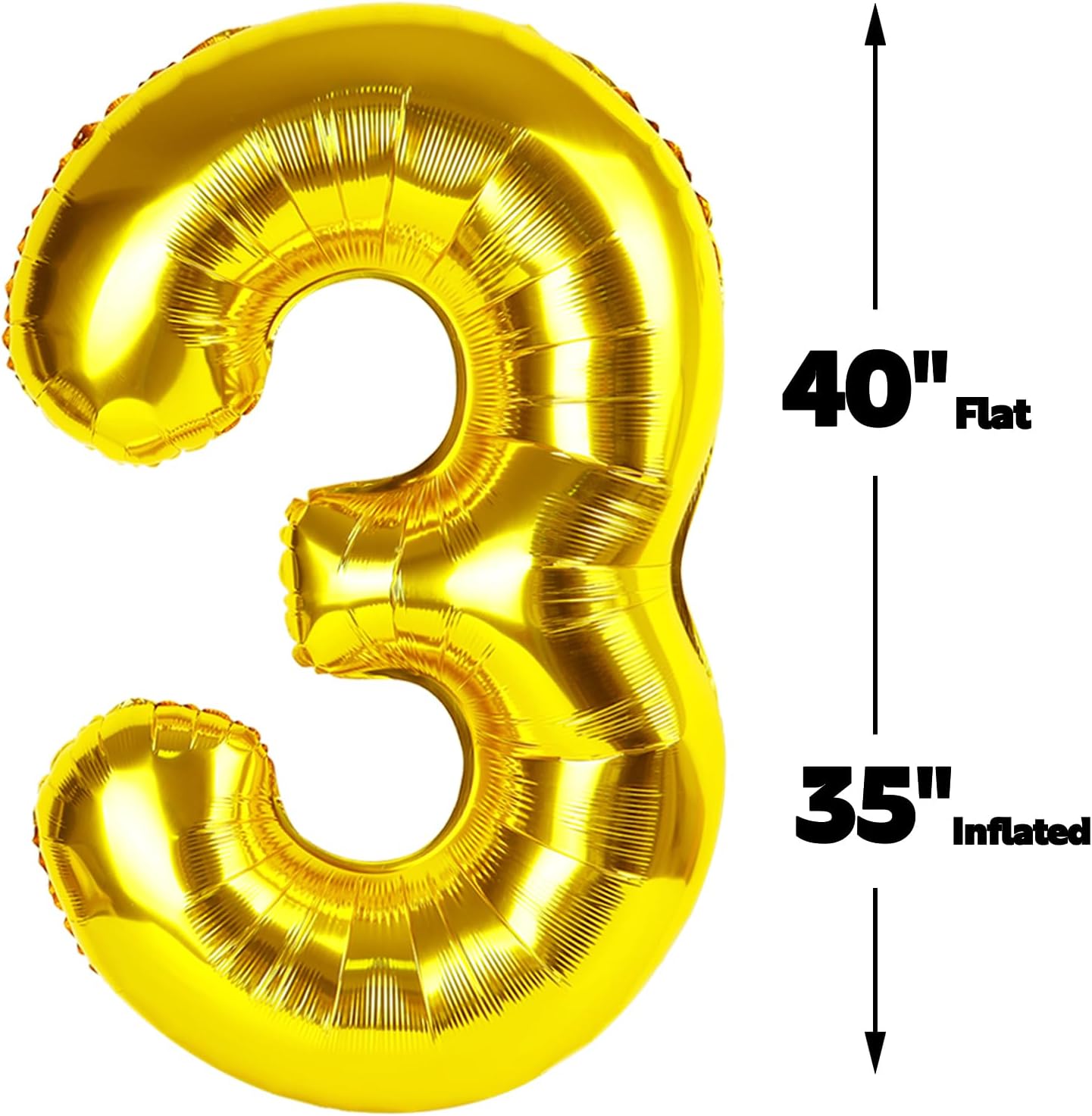 40 Inch Gold 23 32 Large Number Balloon, 23 32 Gold Birthday Party Decorations, Numbers 23 32 Foil Balloons for Anniversary Graduations Celebration Supplies