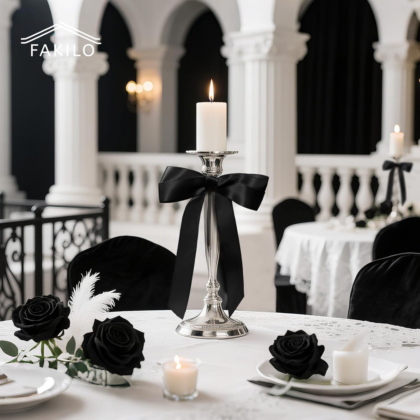 Black Bows for Gift Wrapping, 5'' X 7'' Large Satin Gift Bows for Birthday, Wedding, Party, 30 Pcs