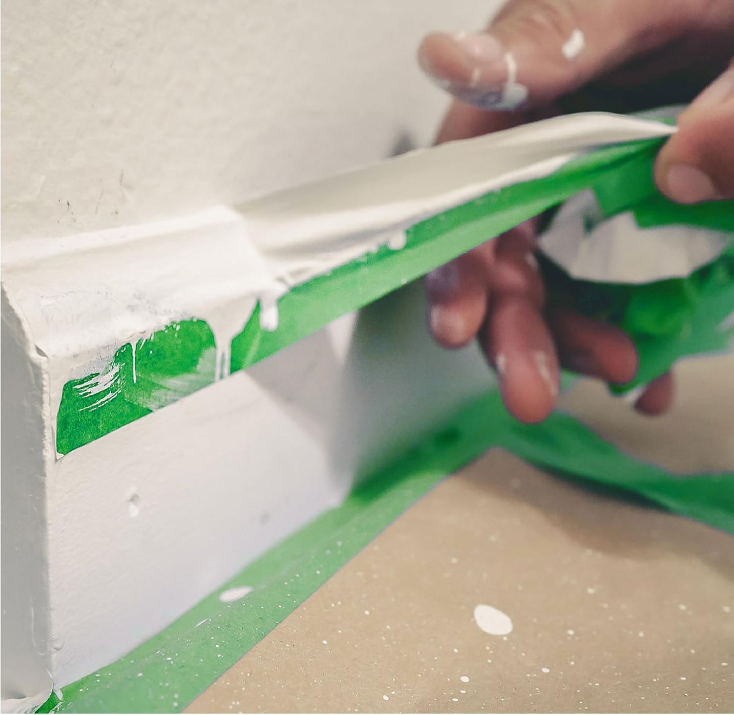 LAUCO DINOGREN High Performance Masking Tape for Car Paint, Heat & Water Resistant, Multi-Purpose Green (1 in (9 Rolls))