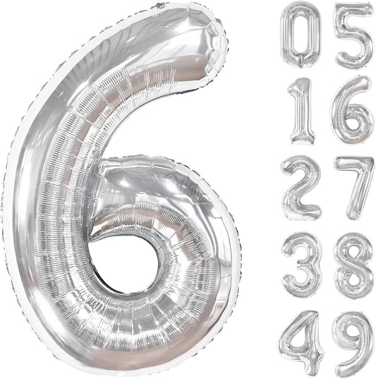 2026 number balloon silvery