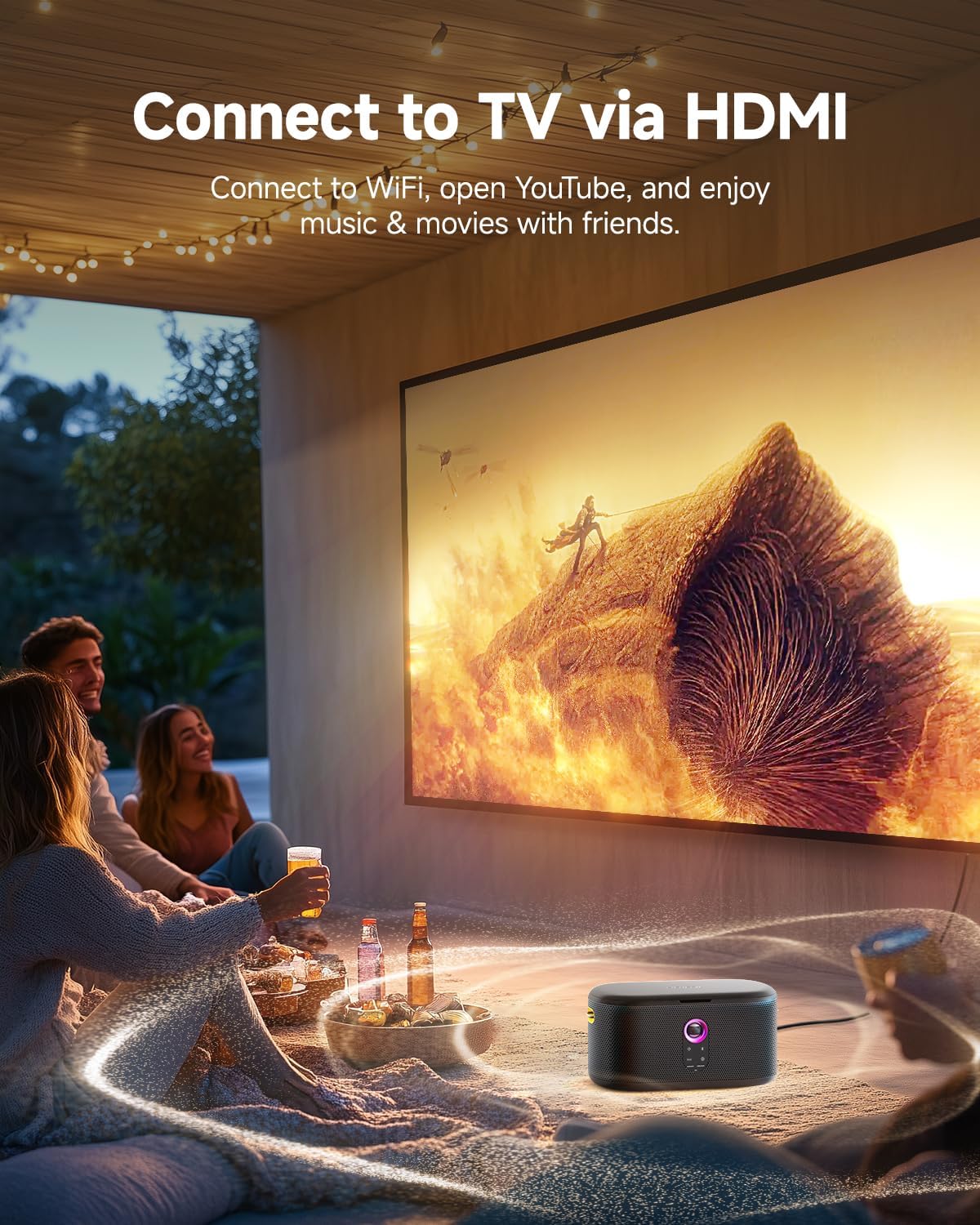 Ikarao Karaoke Machine with Lyrics Display Screen, KaraFun Prime, EQ, Autotune, Connect to TV, 2 Self-Charging Wireless Microphones, Karaoke System for Adults Kids, Portable Bluetooth Speaker for Home