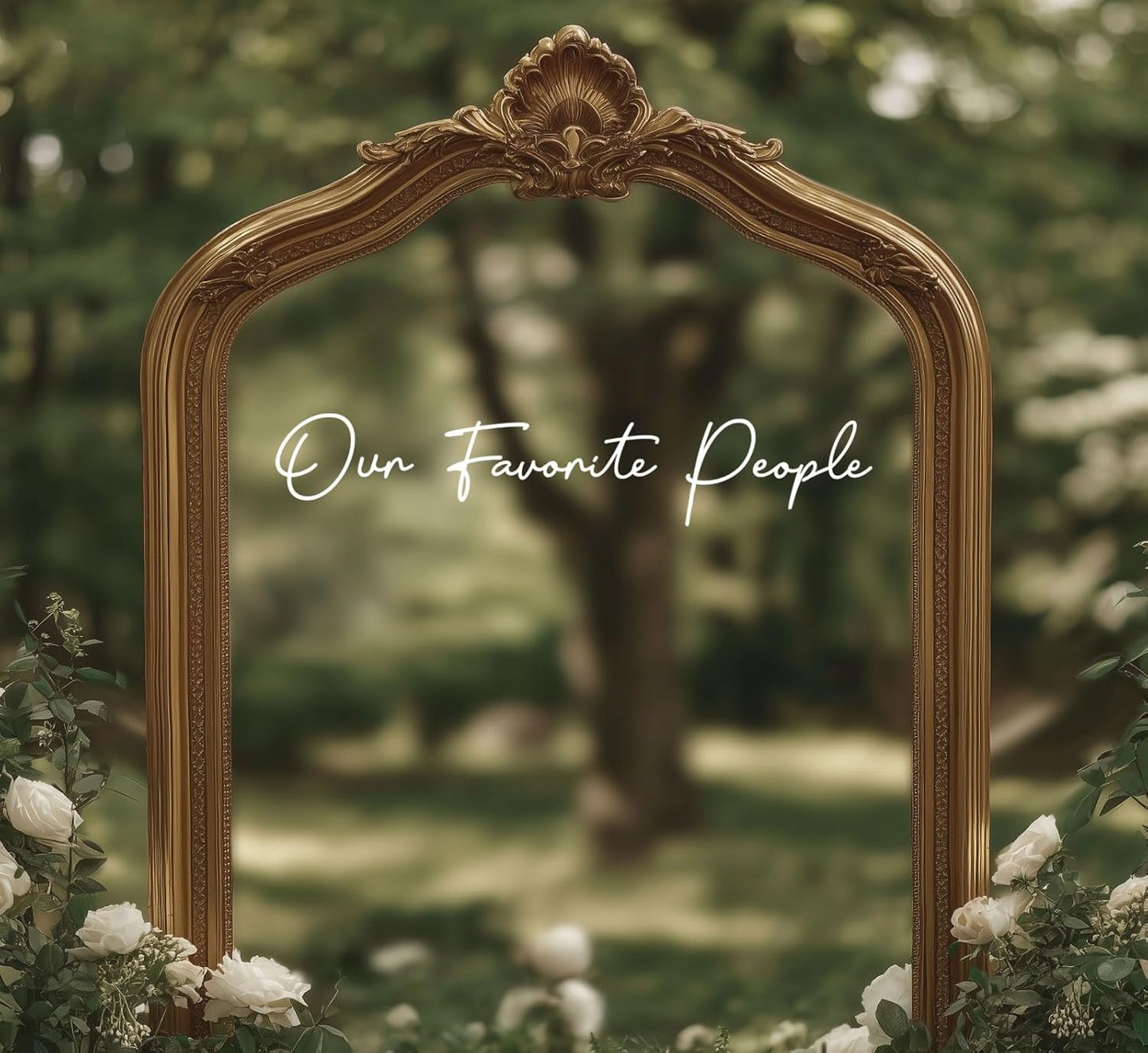 Our Favorite People Seating Chart Decal Wedding Seating Chart Header Decal for Mirror Our Favorite People Welcome Sign Wedding Welcome Vinyl (White, Width 20")