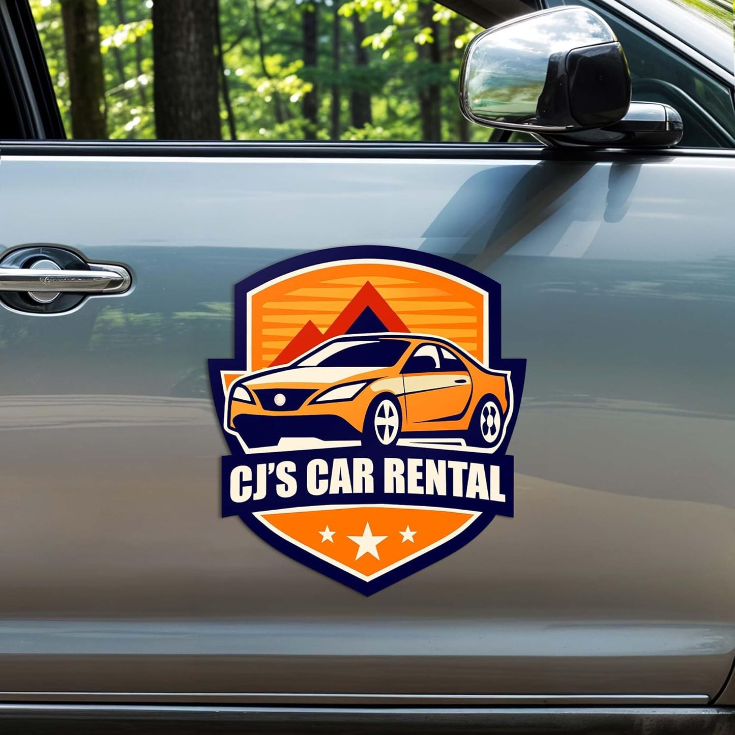 Custom Die Cut Car Magnet, Personalized Sign with Logo for Car Van Truck, Advertise Your Business Vehicle Magnetic, Full Color Professional Print, Crafted in The USA