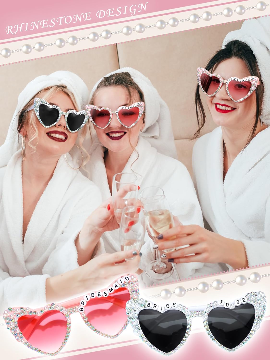 12 Pcs Bachelorette Party Sunglasses for Bridesmaids Bride Sunglasses for Wedding Party Favors