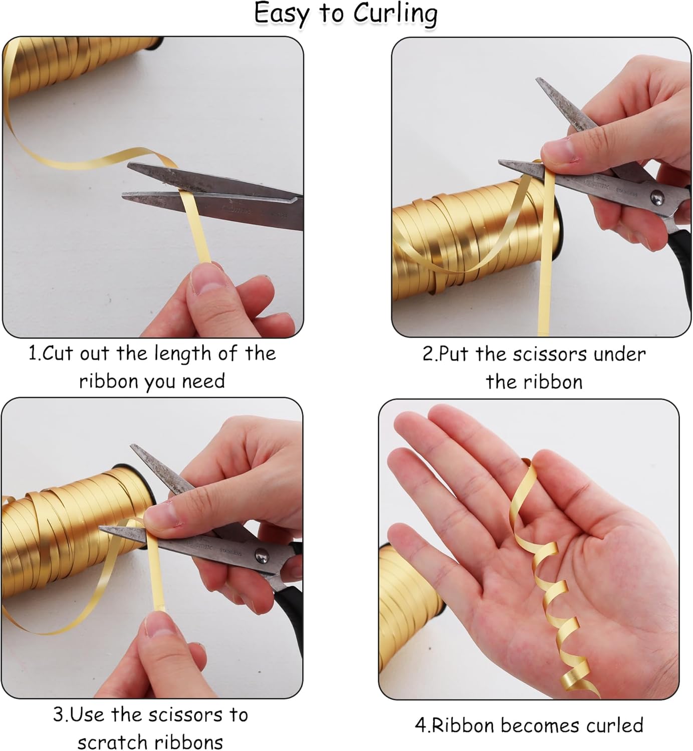 BEISHIDA Blue and Silver Curling Ribbons Balloon String Ribbons - 2 Pack 100 Yards for Gift Warppping Birthday Bachelor Party Decorations