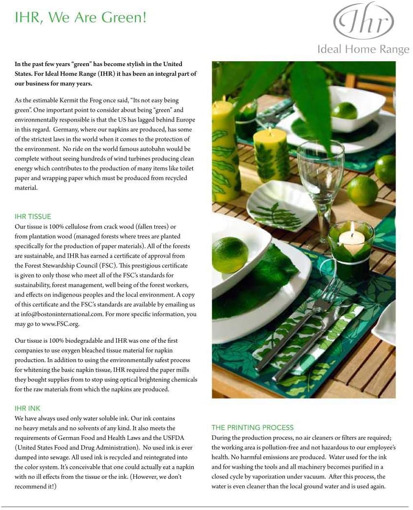 IHR Ideal Home Range Cocktail Napkins Disposable 3-Ply Paper Party Napkin Pack, 5" x 5", Colourful Sunflowers, 20-Count