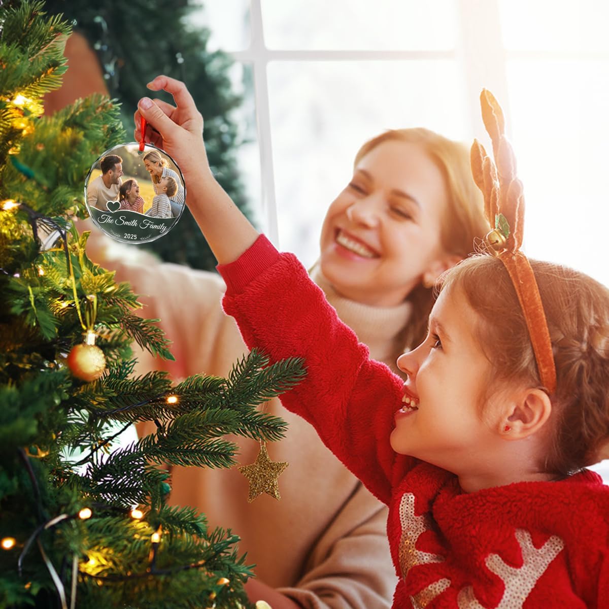 Personalized Christmas Ornaments with Names, Couple Glass Ornament, Custom Wedding Gifts for Couples 2025, Wedding Gift Ideas for Newly Wed Couple, Bride, Bridal Shower, Future Mr & Mrs (F1)