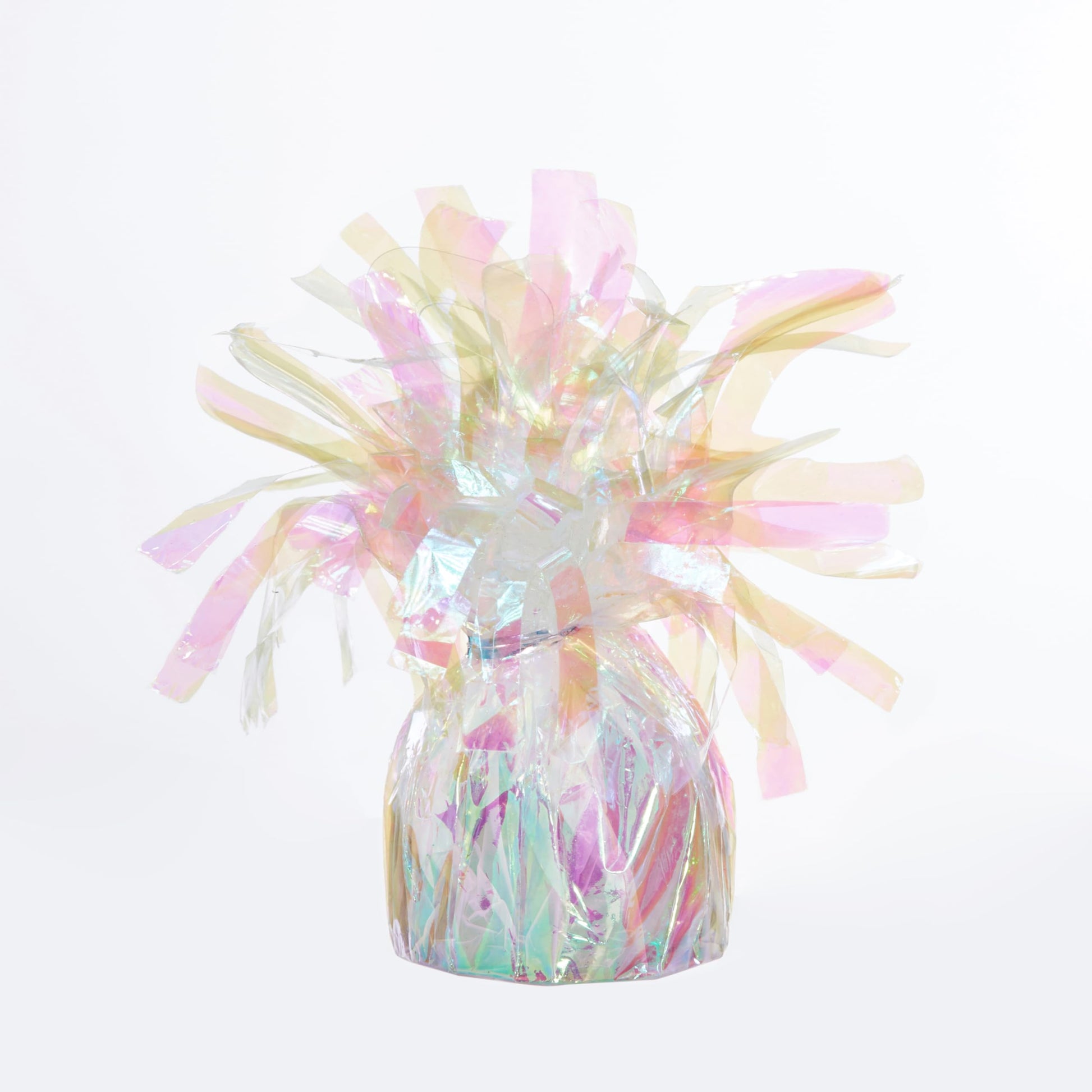 Moretreat Balloon Weights - 9 Pack with Curling Ribbon Lridescent 100g, Metallic Balloon Anchor Set