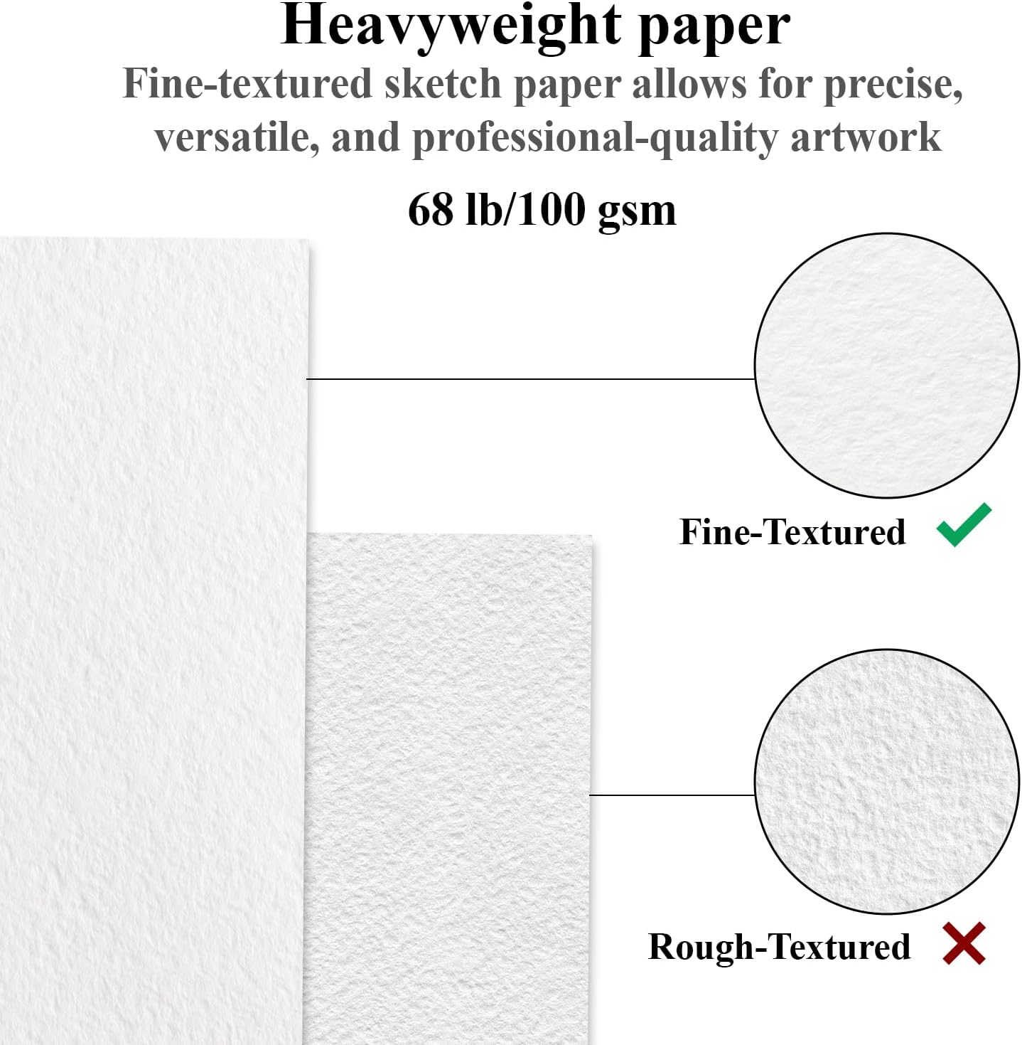 Sketch Book 11 x 14?? 100 Sheets Top Spiral Sketchbook, 68lb /100gsm Drawing Paper Pad, Sketch Pads for Drawing for Adults, Large Sketchbook.