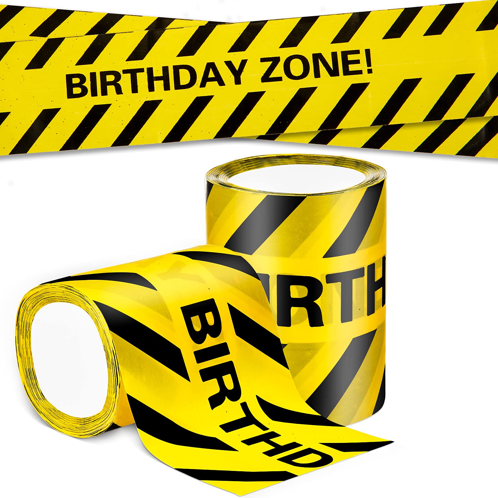Kasyat 2 Rolls Construction Birthday Caution Tape Party Decoration