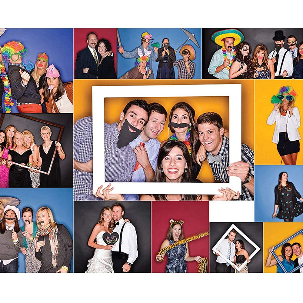 Party Props for Photo Booth Birthday Wedding Kids Adult Prom 58 Pcs, Rowae DIY Funny Costumes with