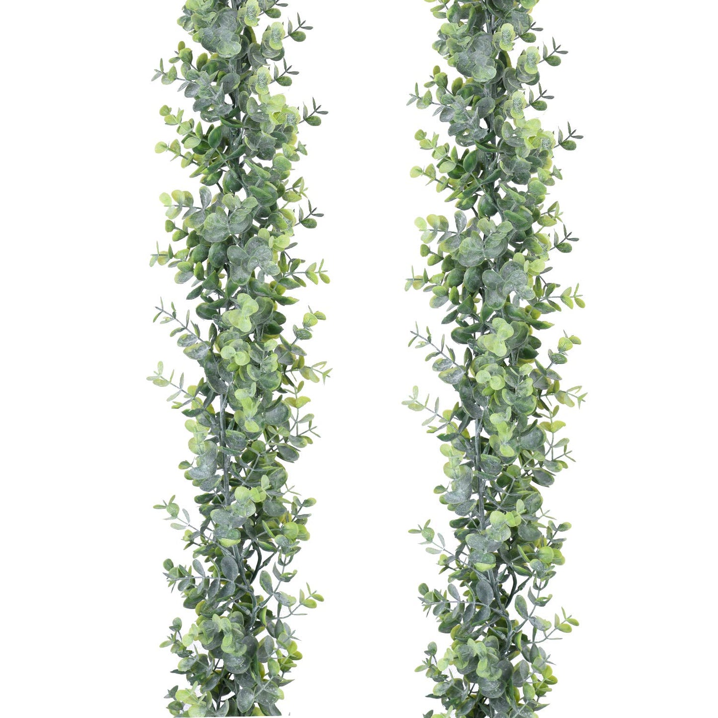 DearHouse Faux Eucalyptus Garland Plant, 2 Pack Artificial Vines Hanging Eucalyptus Leaves Greenery