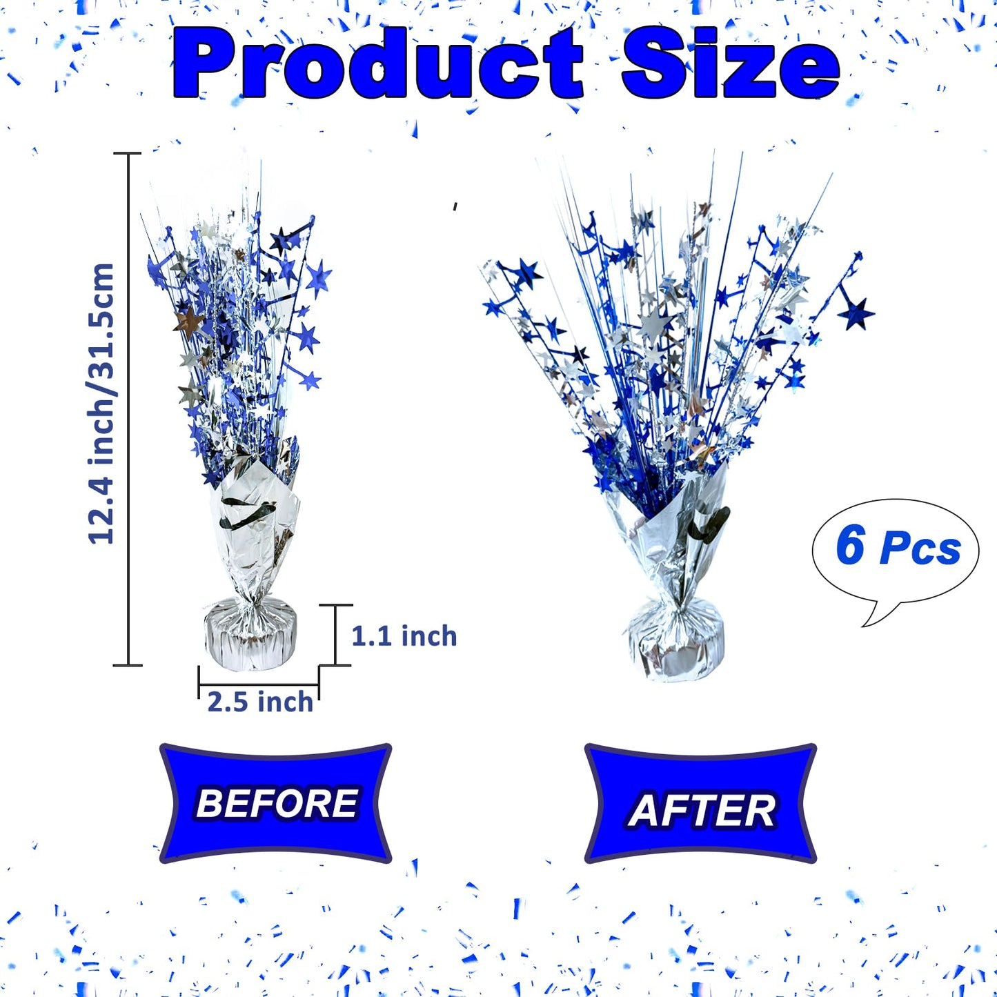 Birthday Table Centerpiece Party Decoration Foil Spray Centerpiece Tabletop