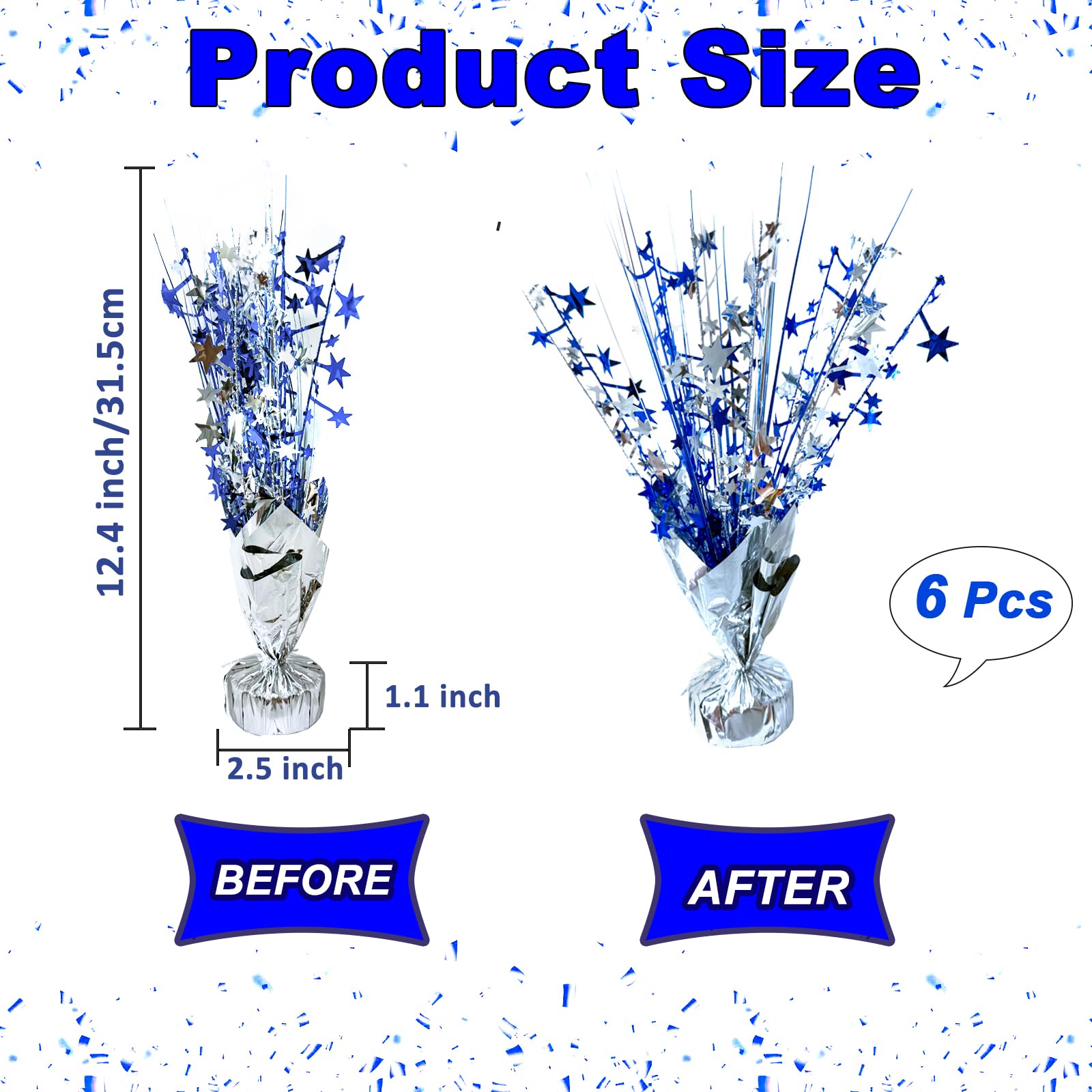 Birthday Table Centerpiece Party Decoration Foil Spray Centerpiece Tabletop
