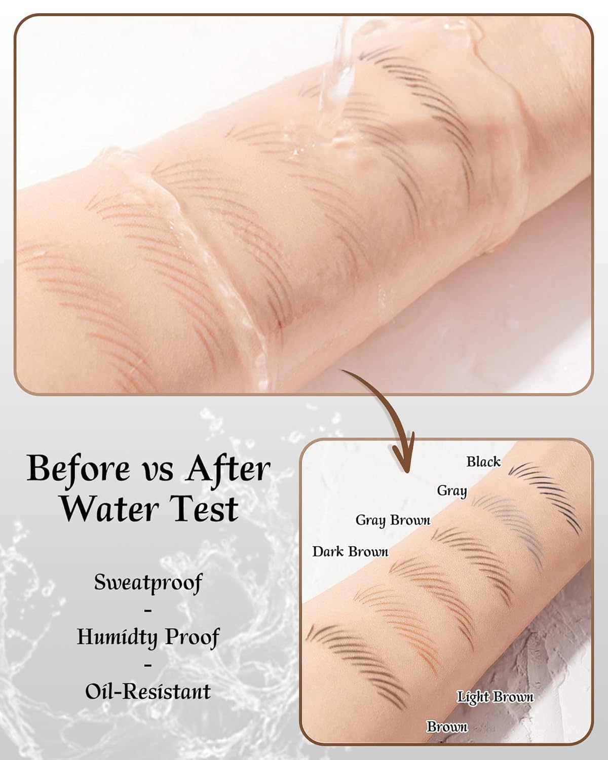 12 Piece Light Brown Waterproof Eyebrow Pencils for Women w/Microblading Eyebrow Pencil & Brow Trimming Supplies Kit Permanent Eye Brow Liners For Salon-Quality Shaping & Filling Of Marks