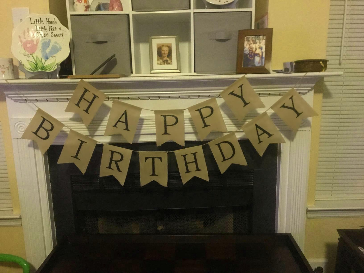 DIY Brown Banner Set, Personalized Banner Party Decorations Supplies Custom Signs, Handwriting