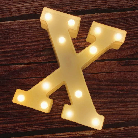 MUMUXI Marquee Light Up Letters | Large Light Up Numbers | Battery Powered and Bright with Every Letter of The Alphabet | for Wedding, Birthday, Party, Celebration, Christmas or Home Decoration (X)