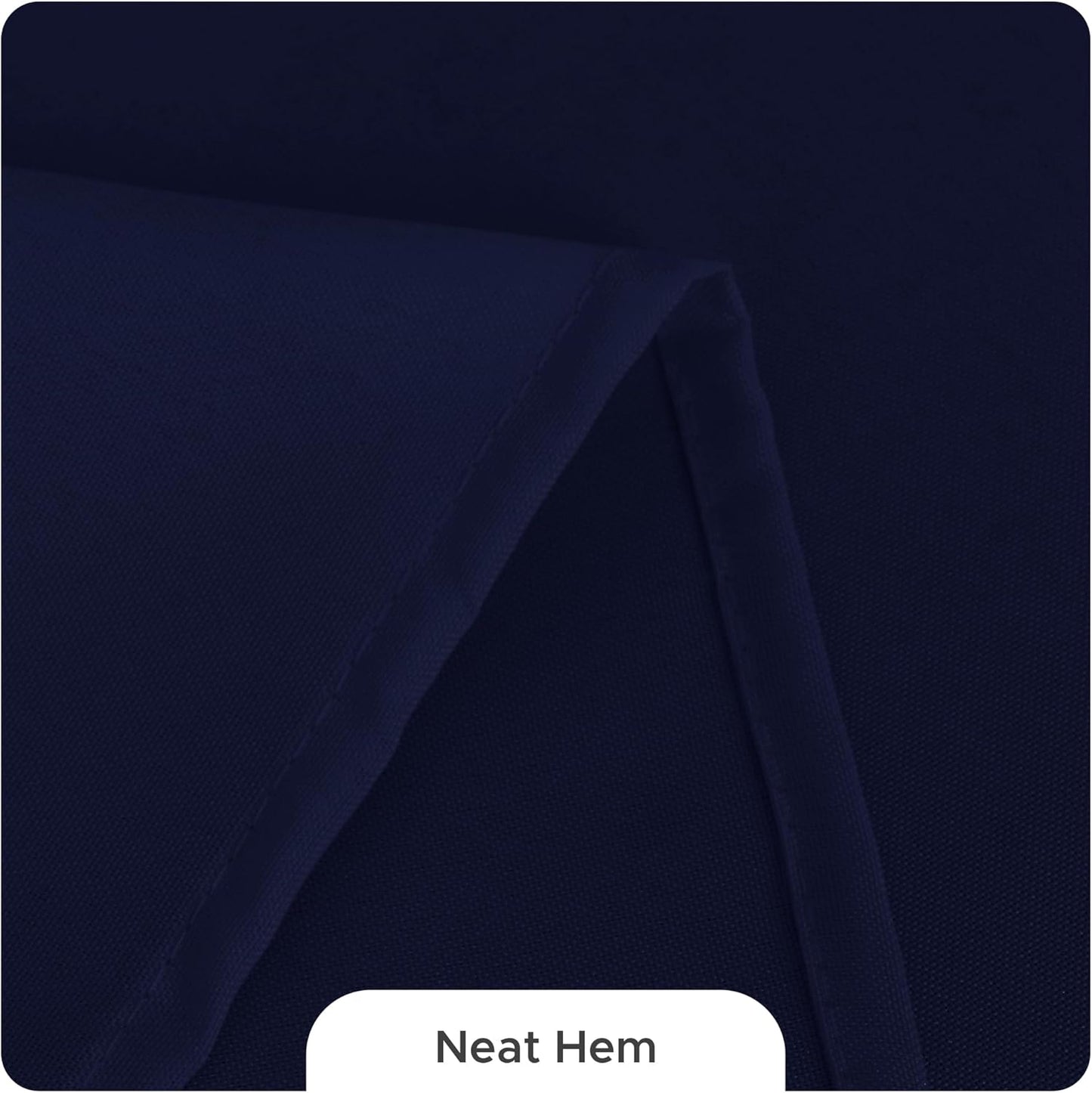 Fitable 8 Pack Table Cloth Rectangle Table: Stain and Wrinkle Resistant Tablecloth Rectangular, Washable Polyester Tablecloths for Wedding Party Dining Banquet Event Catering(Navy, 70x108 Inch)