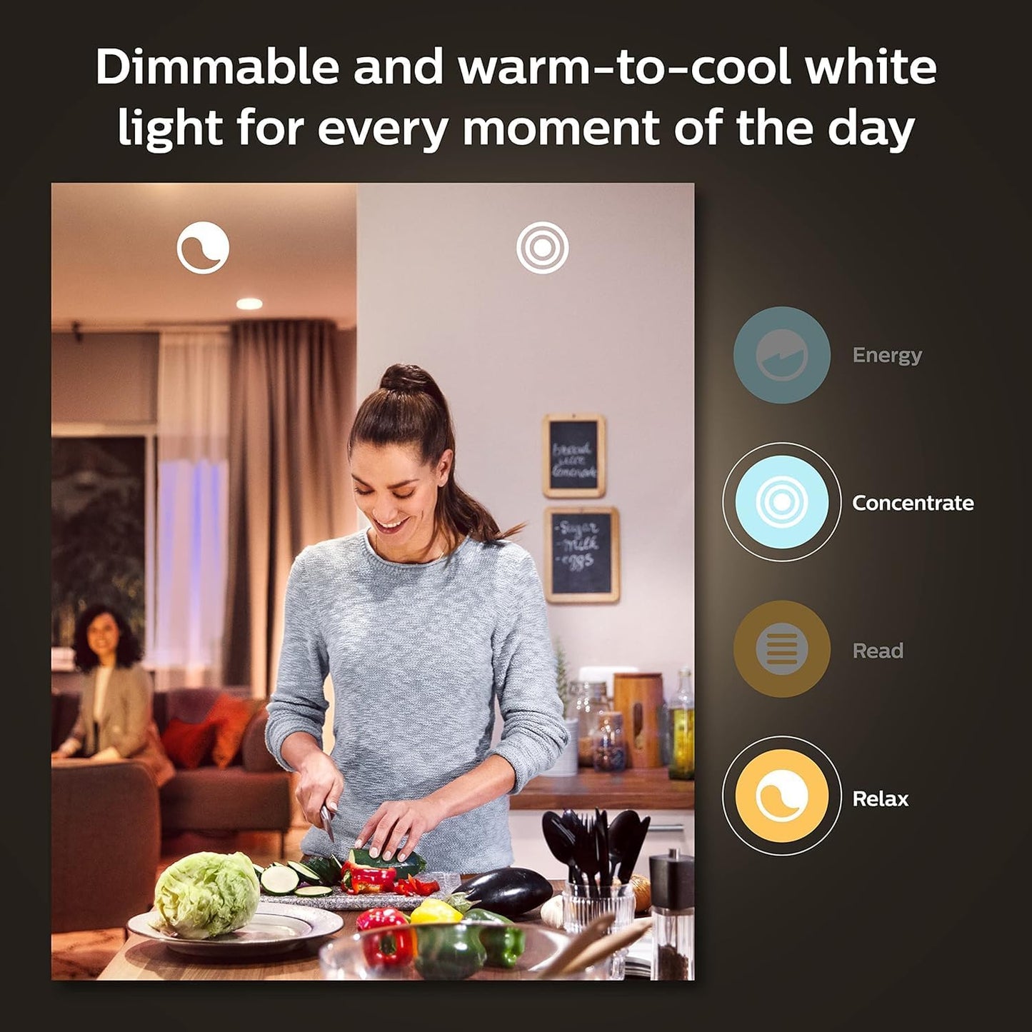 Philips Hue White Ambiance BR30 LED Smart Bulbs (Bluetooth Compatible), Compatible with Alexa, Google Assistant, and Apple HomeKit, 2-Pack