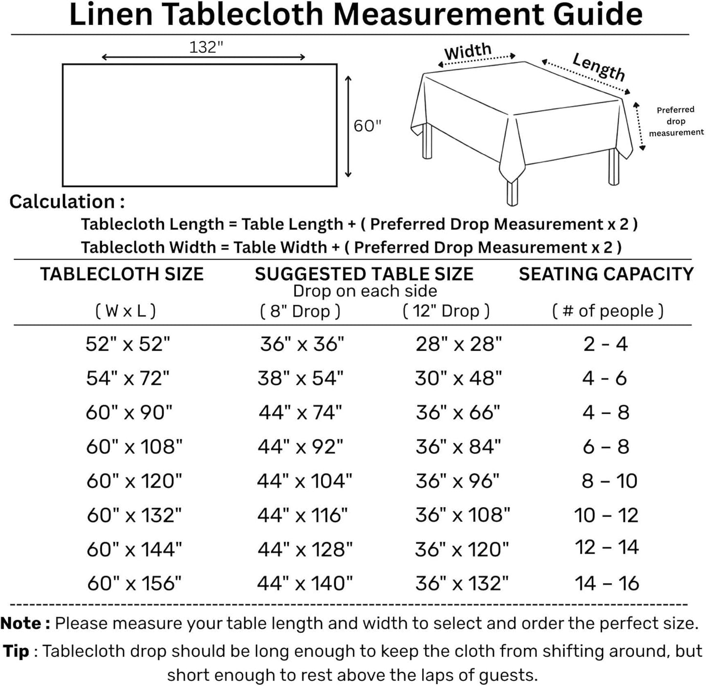 Solino Home Linen Tablecloth for Rectangle Tables 60 x 132 Inch - Classic Hemstitch 100% Pure Linen Rainforest Green Table Cloth - Machine Washable Cloth Tablecloth for Fall, Autumn, Thanksgiving