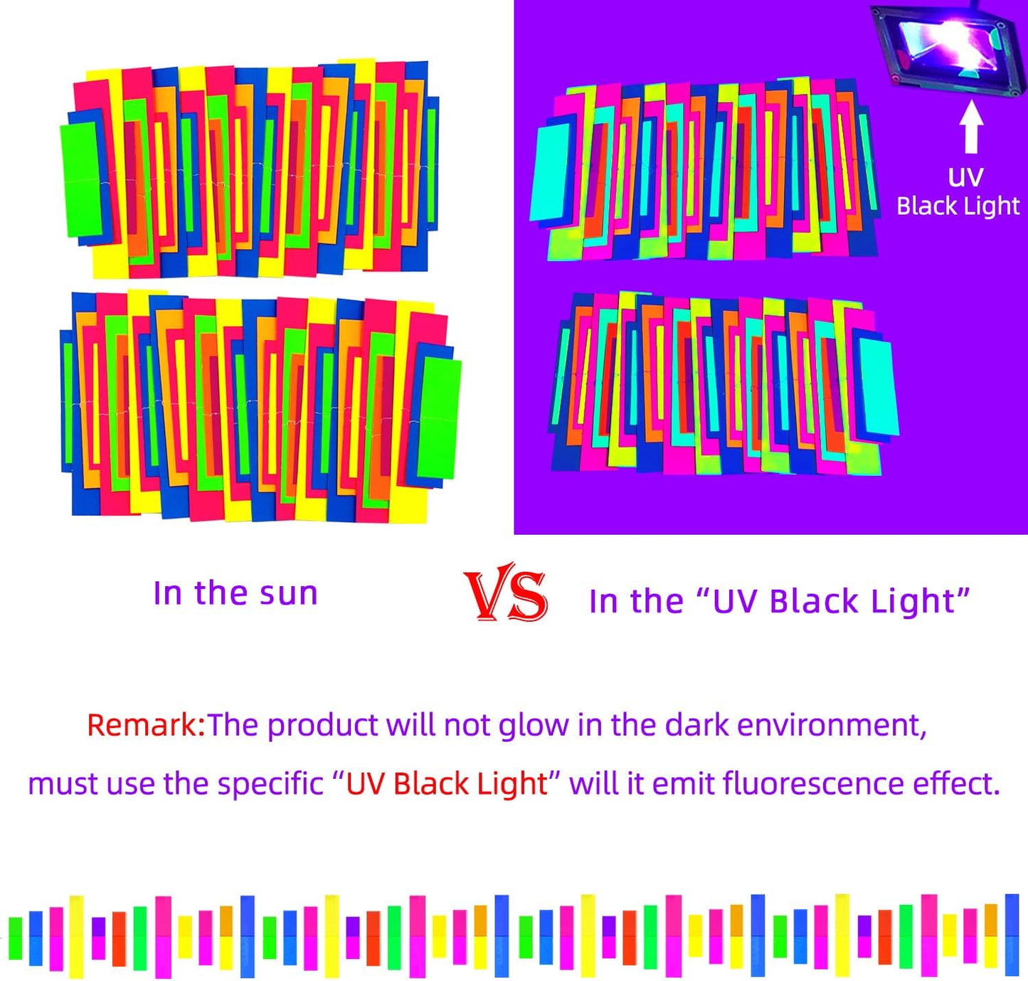 60feet UV Neon Paper Garland Stripe Neon Streamers Black Light Neon DecorationsGlow Party UV Reactive Neon Party Favors Glow in The Dark Party Supplies and Decorations for Wedding Birthday Banners