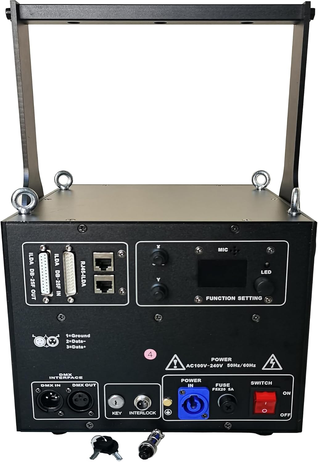 JUNMAN 10W RGB Full Color Animation Stage Light DJ Disco Beam Stage Lights for Party Wedding Event Lighting Show