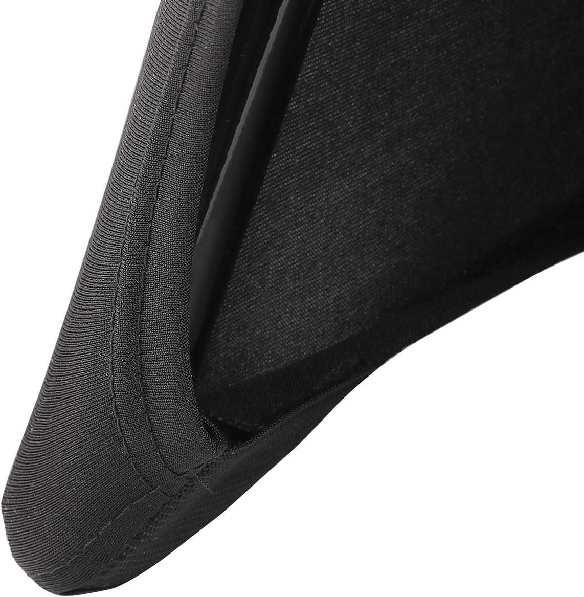 Peomeise Stretch Spandex Folding Chair Cover for Wedding Party Dining Banquet Event (Black,6pcs)