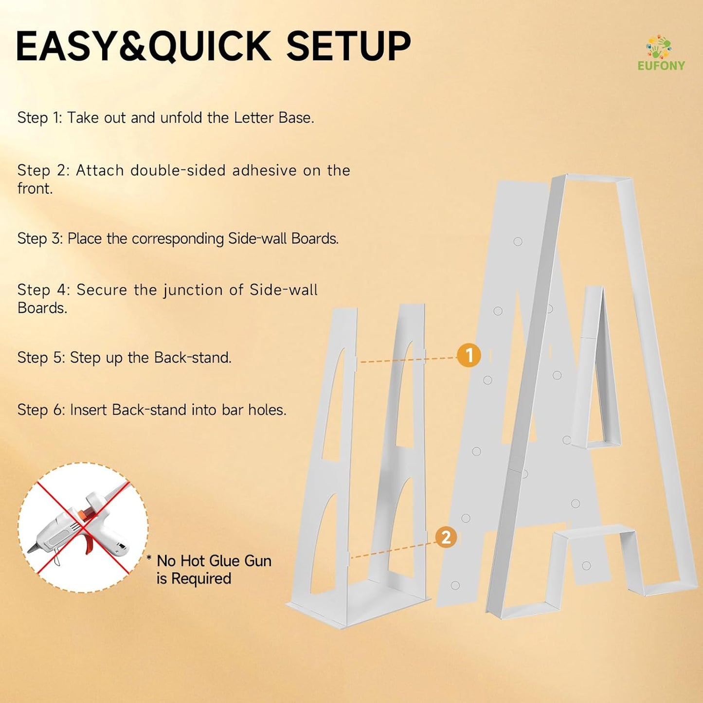 eufony Marquee Letters 4 Feet Tall, 4 FT Marquee Light Up Letters, Giant Light Up Letters 4FT for Birthday Party Baby Shower Gender Reveal Graduation Decorations, Letter K with LED Lights DIY Kit