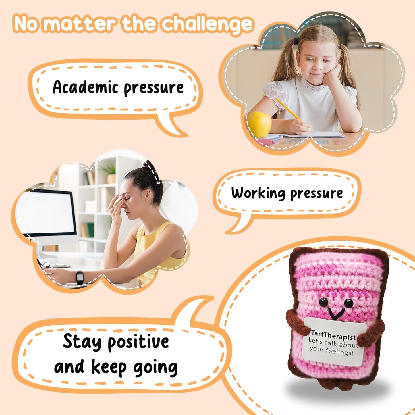 Funny Handmade Toast Gift-Unique Cute Presents for Women & Men,Emotional Cheer Support,Birthday Gifts for Her/Him,Friends,Coworkers,Family