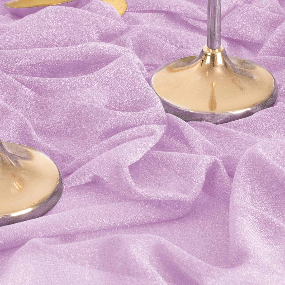 MLMW Wedding Arch Draping Fabric 1 Panel 29" x 20Ft Easter Lilac Sheer Wedding Arch Backdrop Drapes Outdoor Curtain for Ceremony Party Background Ceiling Decor